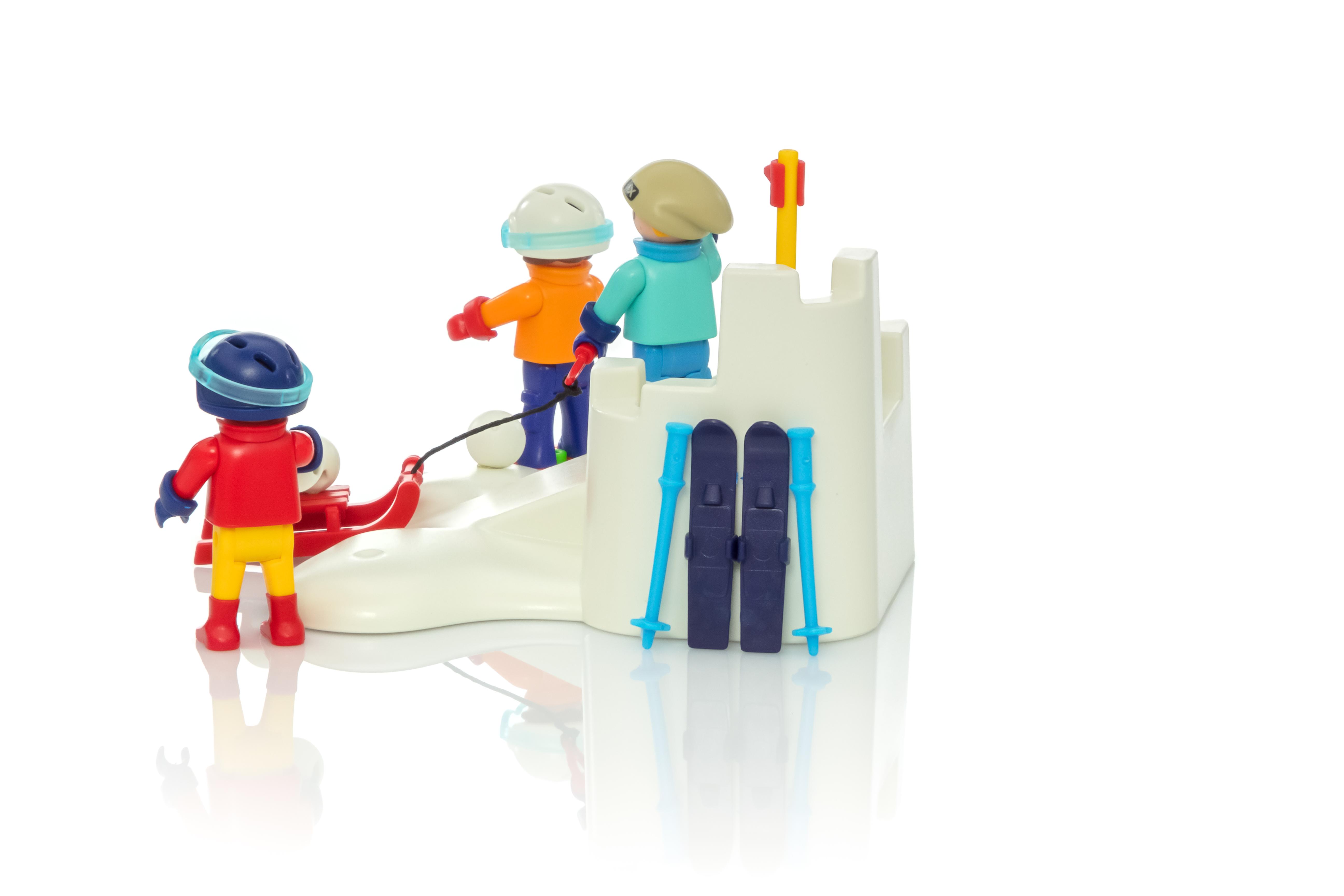 playmobil snowball fight