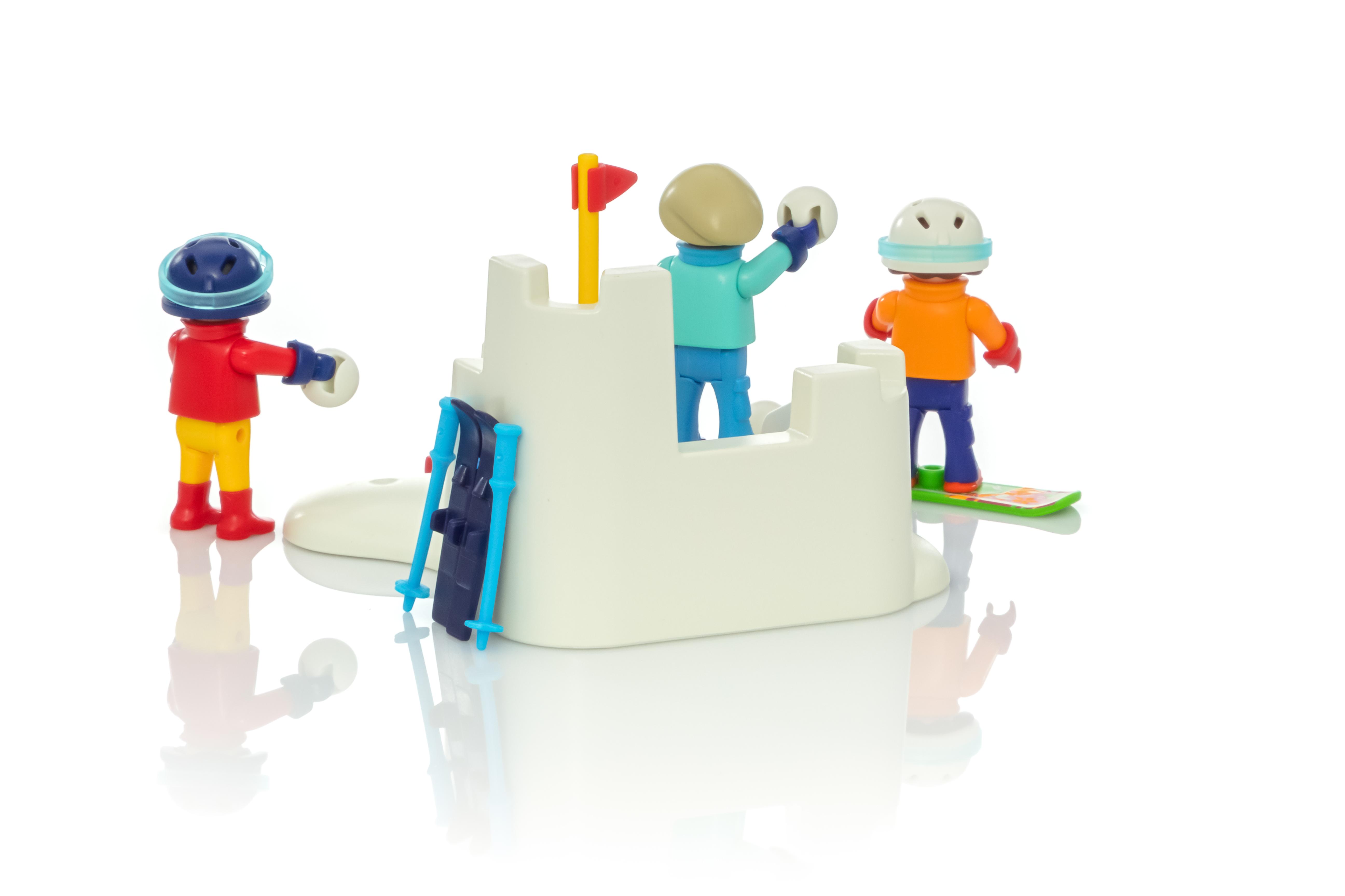 playmobil snowball fight