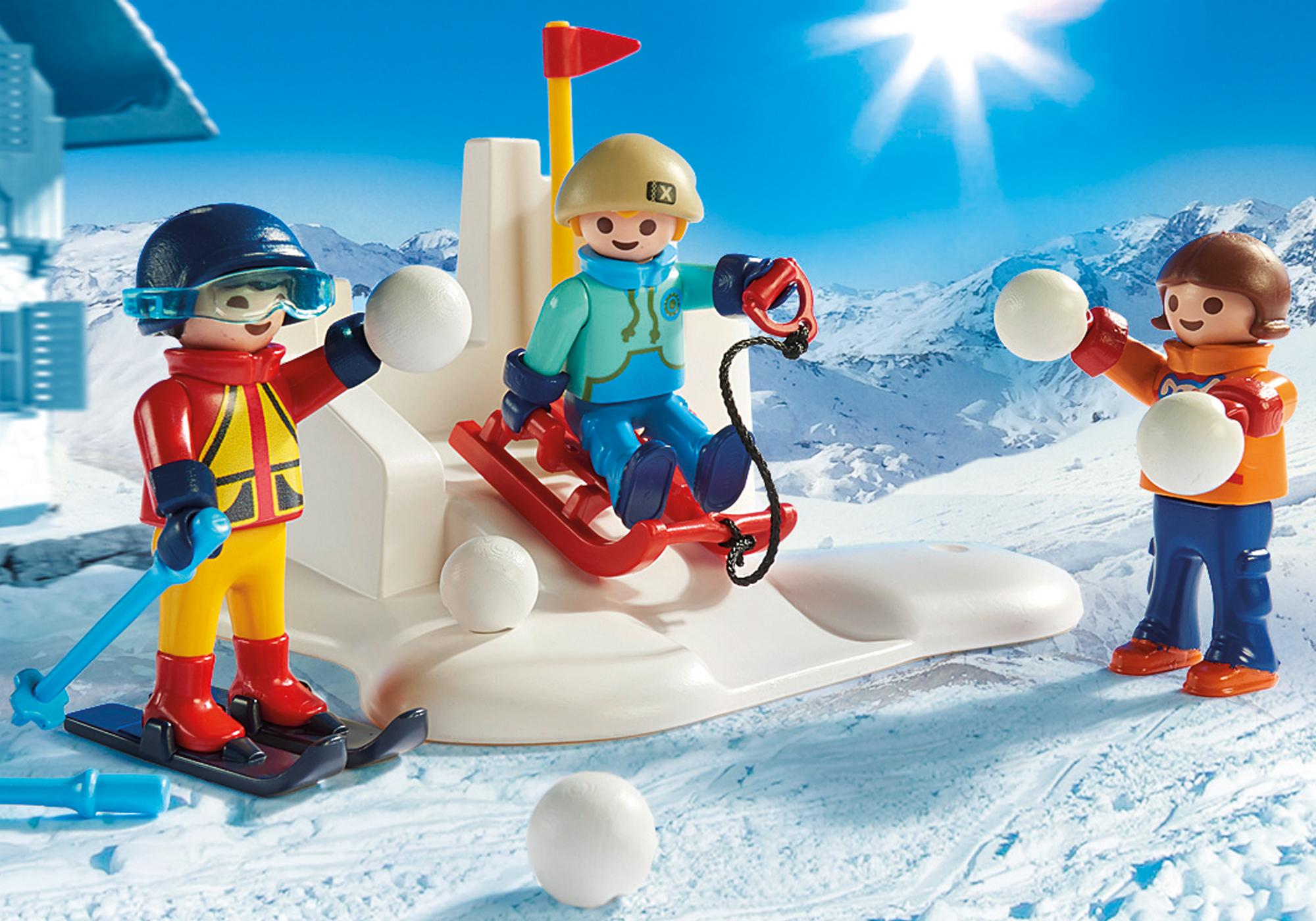 playmobil family fun neige