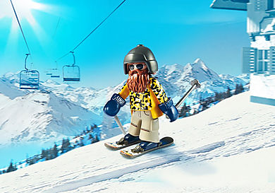 9284 Skieur avec Snowblades