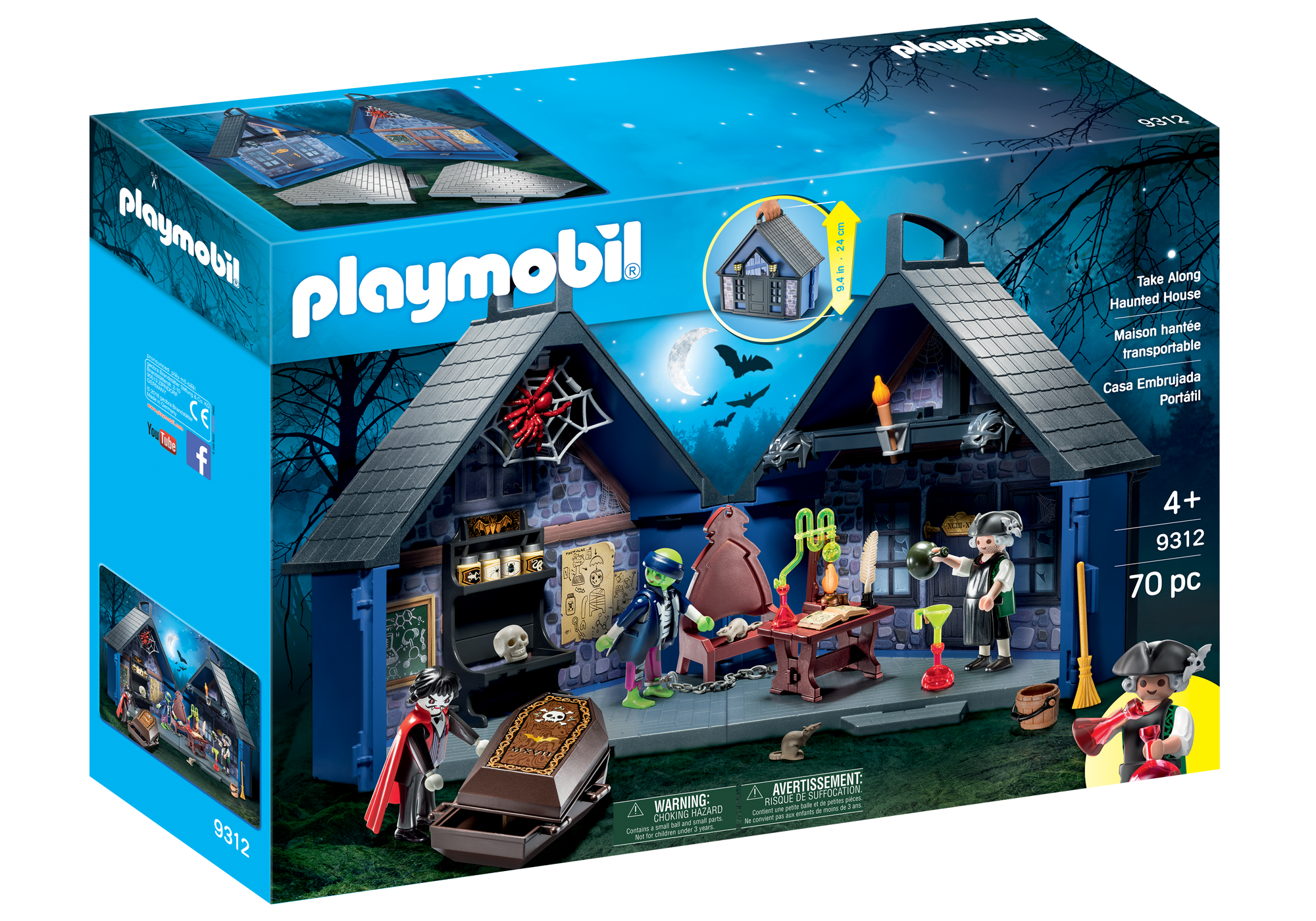 playmobil haunted house play box