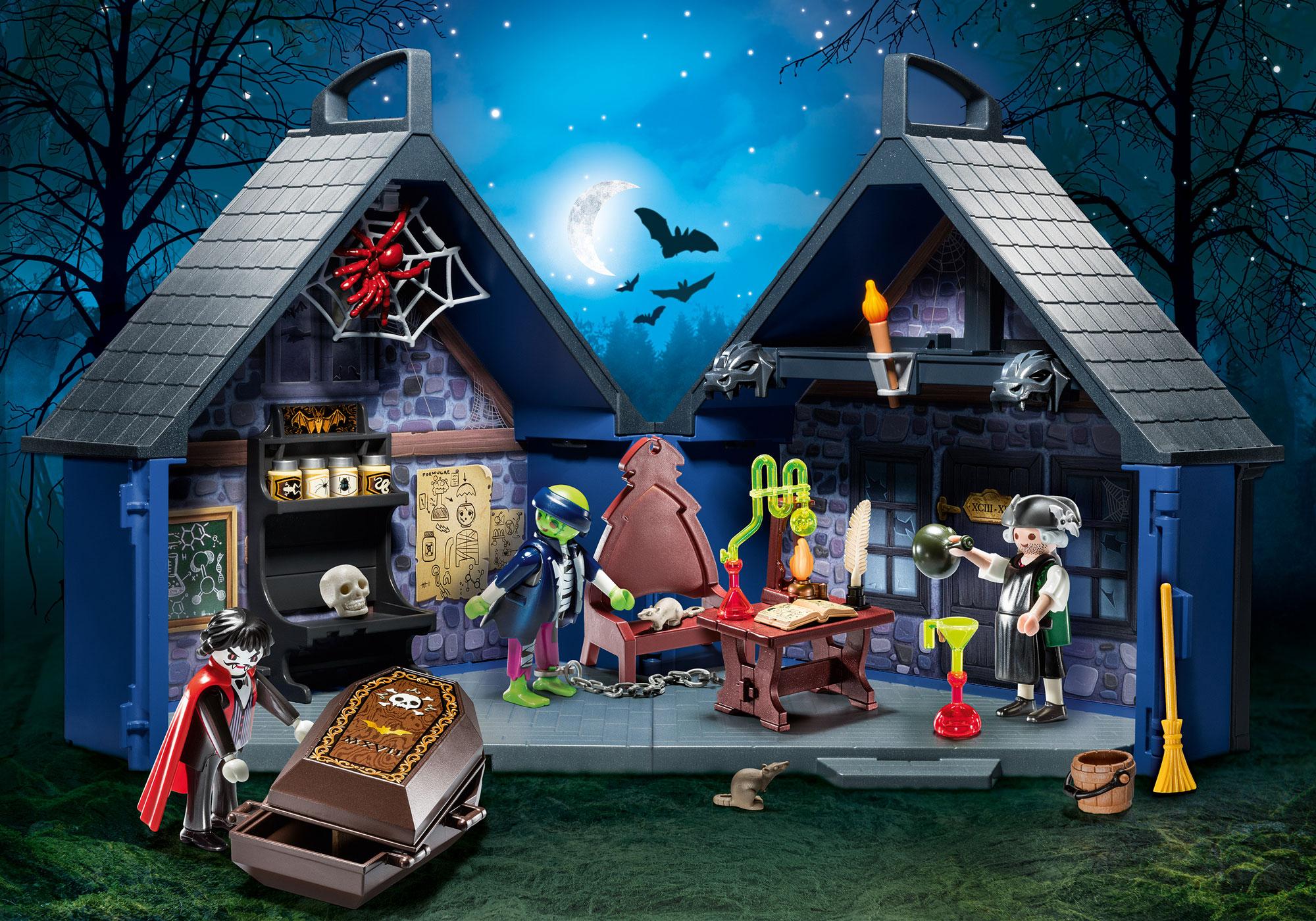 playmobil haunted house play box