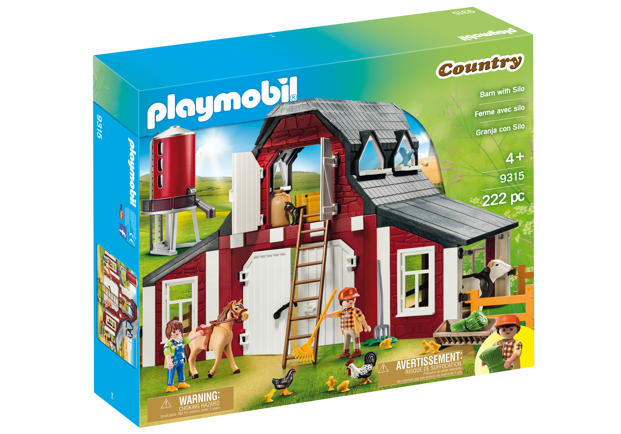 playmobil barn and silo