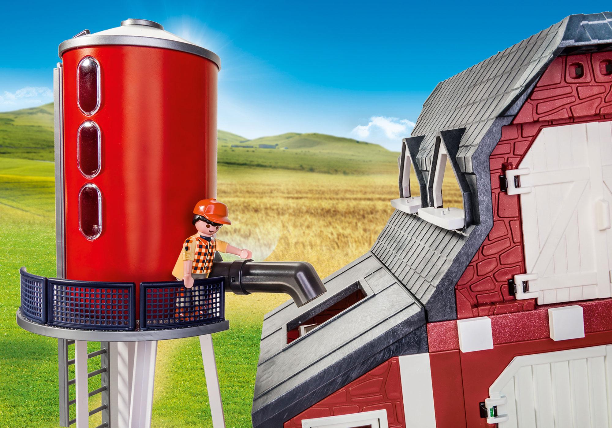 playmobil country barn with silo