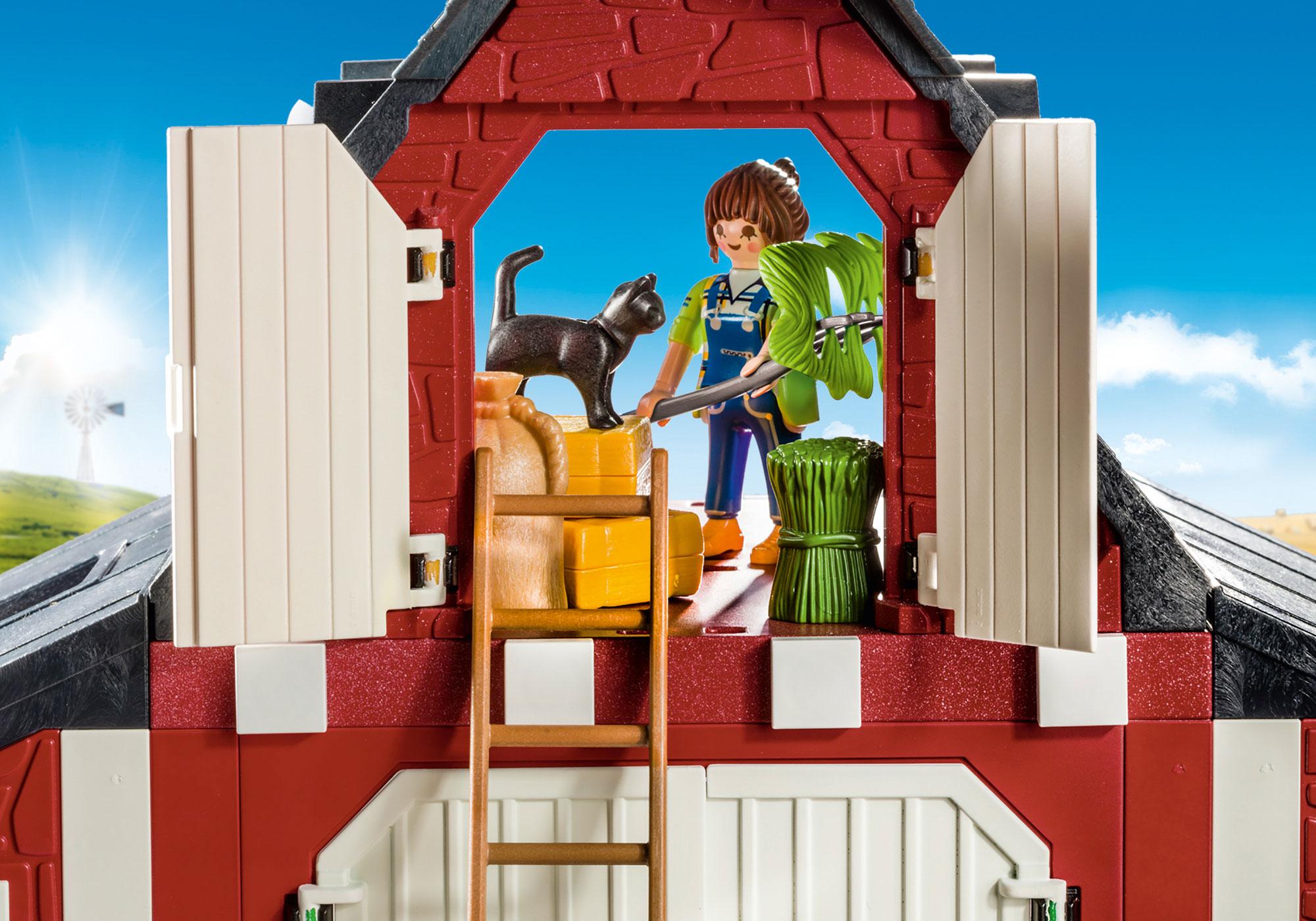 playmobil barn with silo