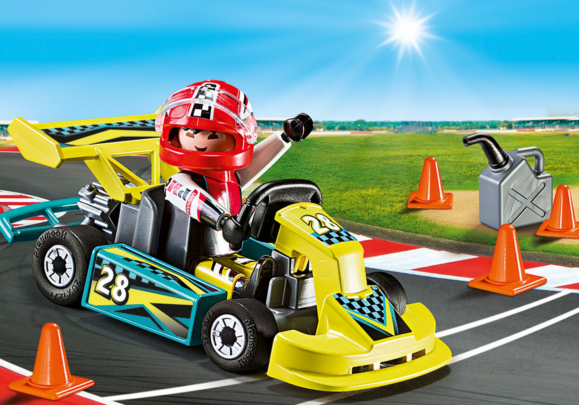 sympa karting kart  playmobil 0616 course 