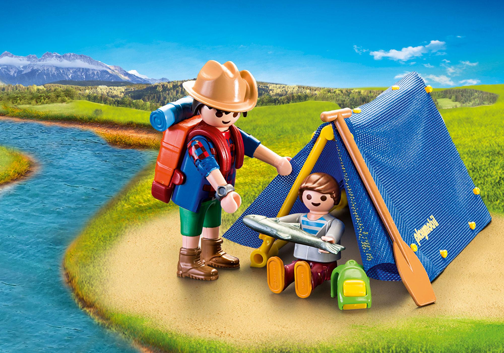 playmobil camping adventure set