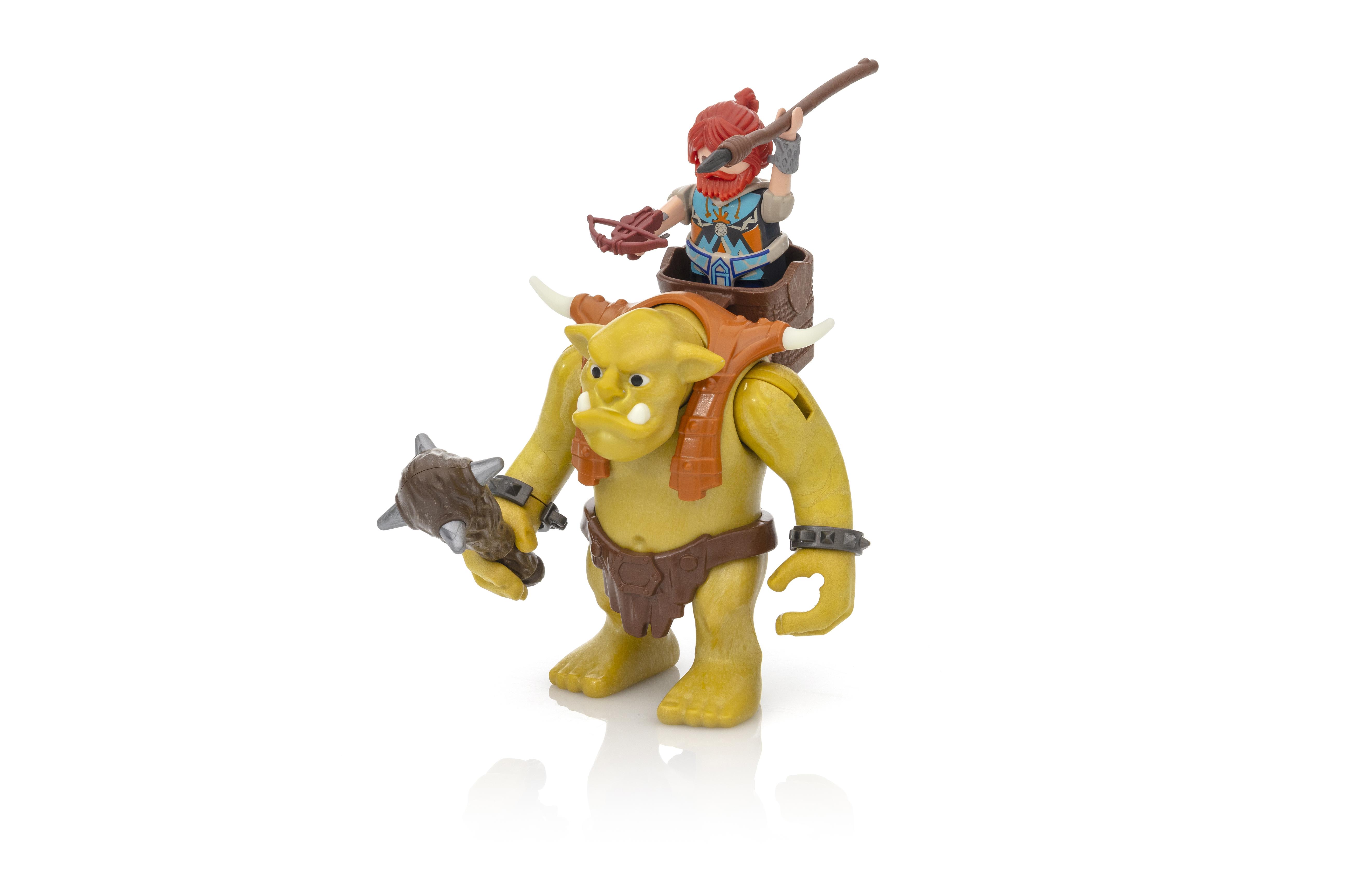 playmobil giant troll with dwarf fighters