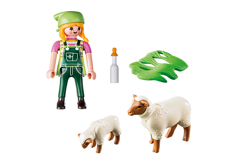 9356 Farmer with Sheep detail image 4