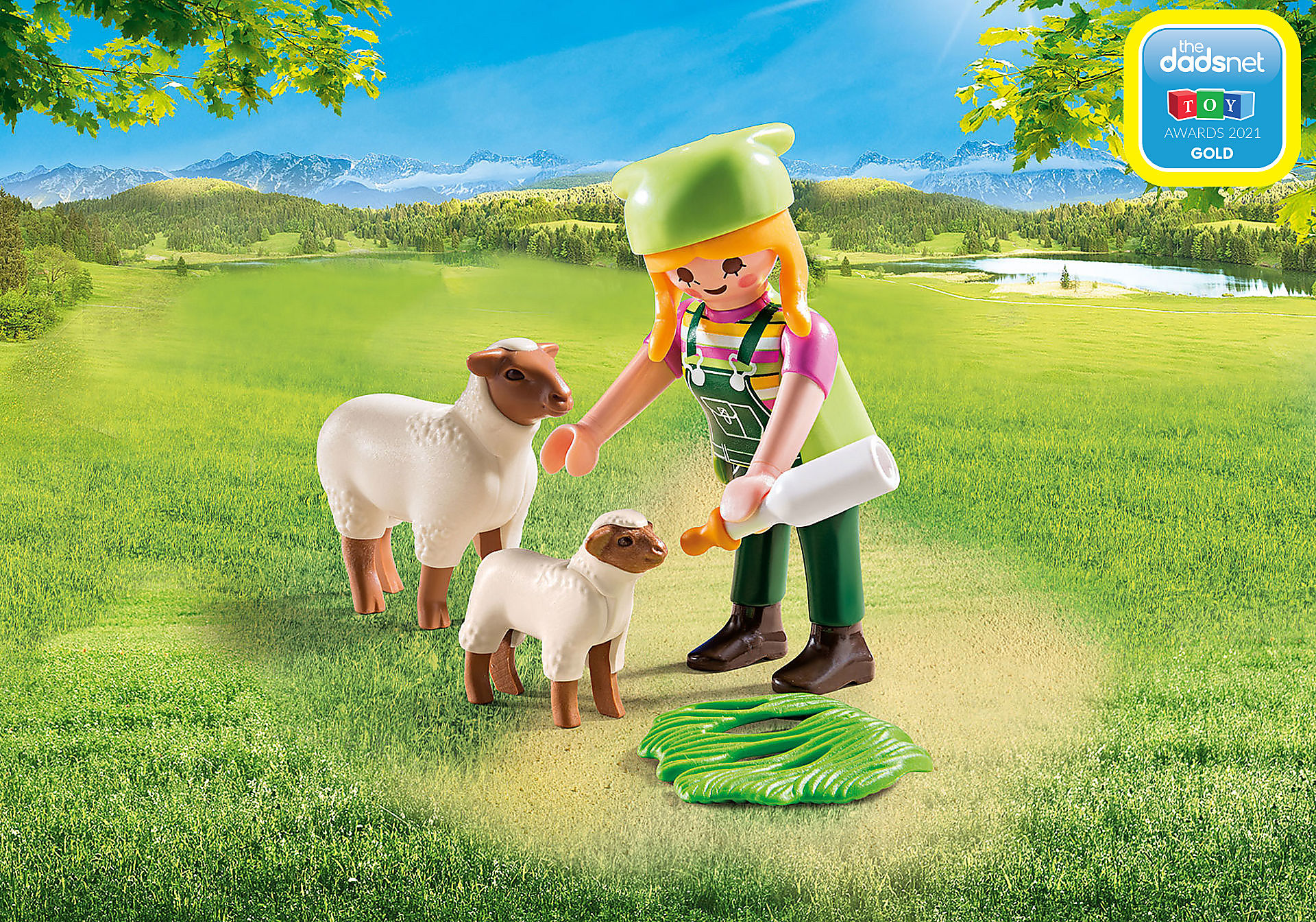 9356 Farmer with Sheep zoom image1