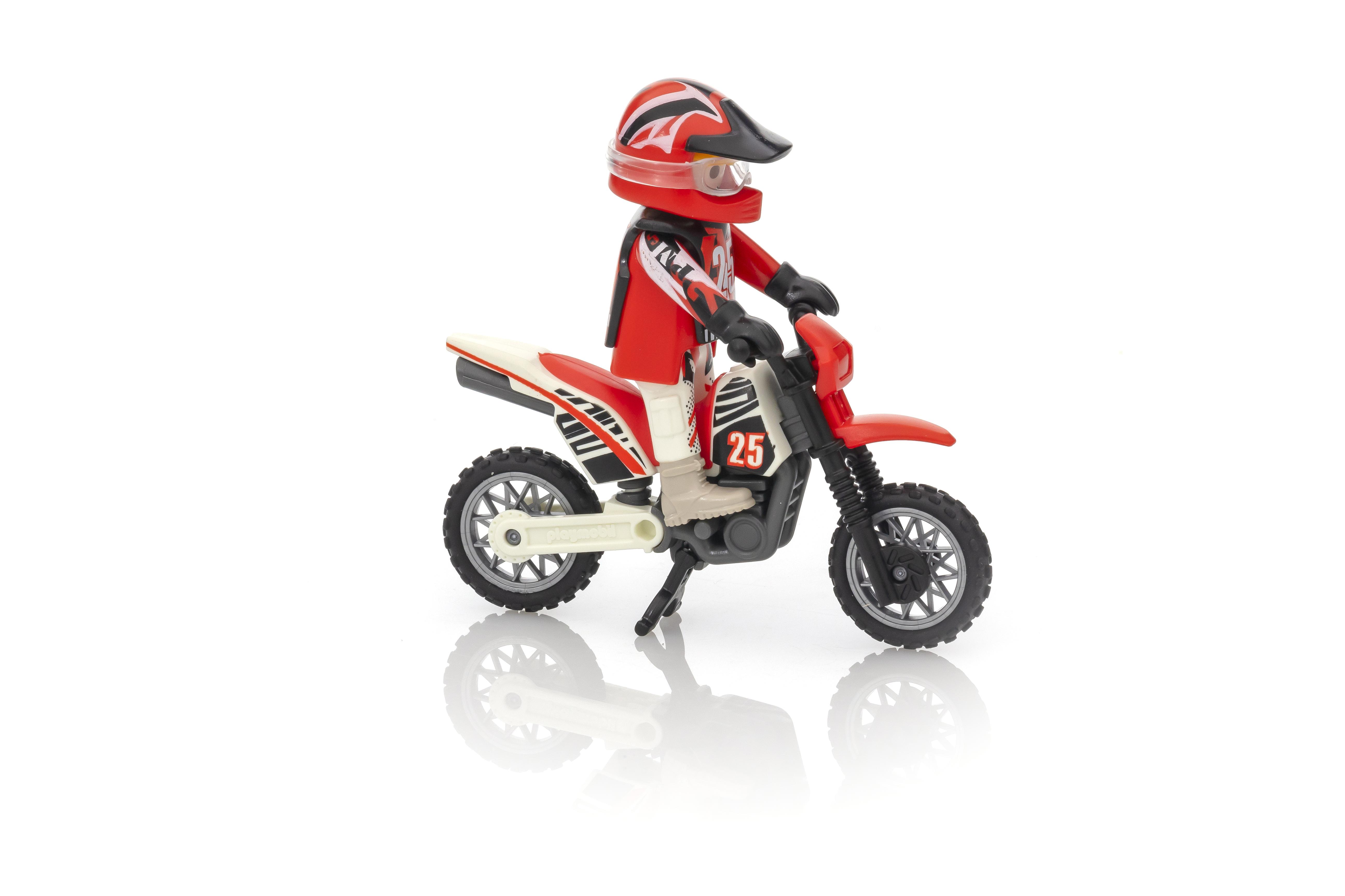 playmobil pilote motocross