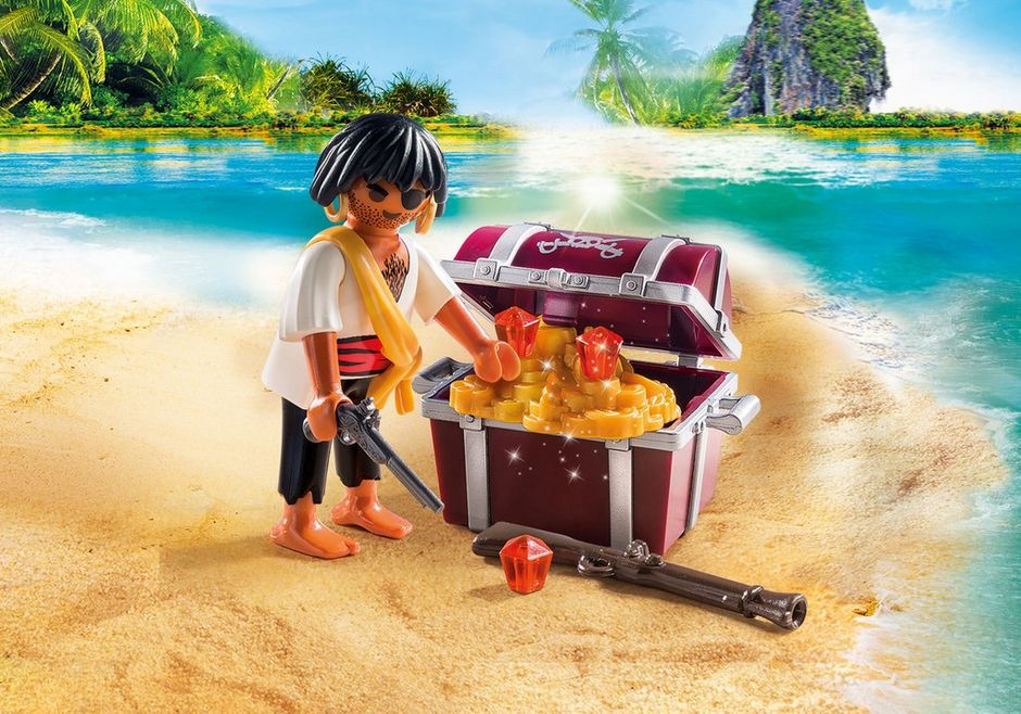 PLAYMOBIL 9358 PIRATA CON SCRIGNO DEL TESORO