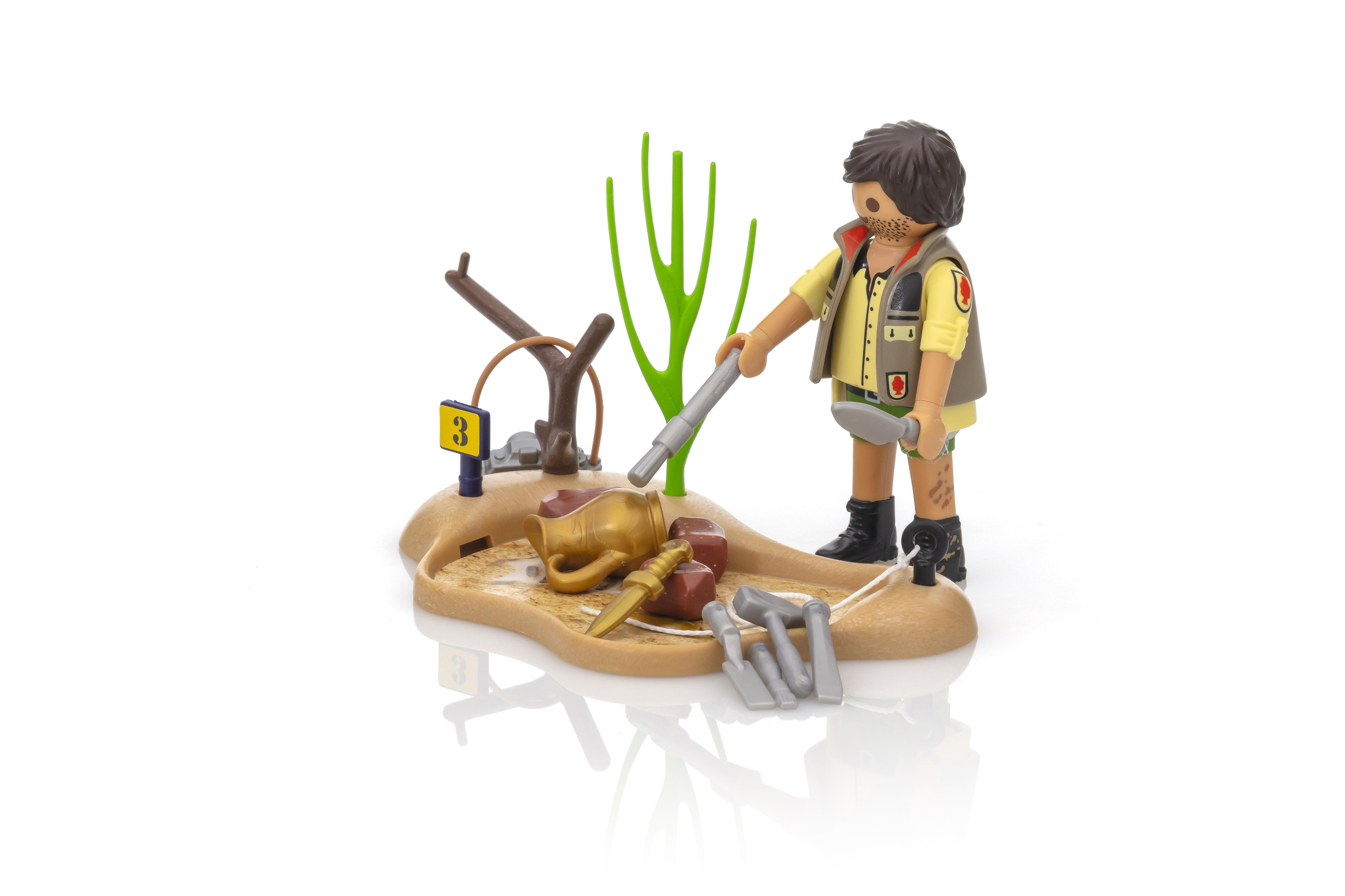 Playmobil 9359 Archéologue - Figurine Avec Accessoires Fouille Trésor