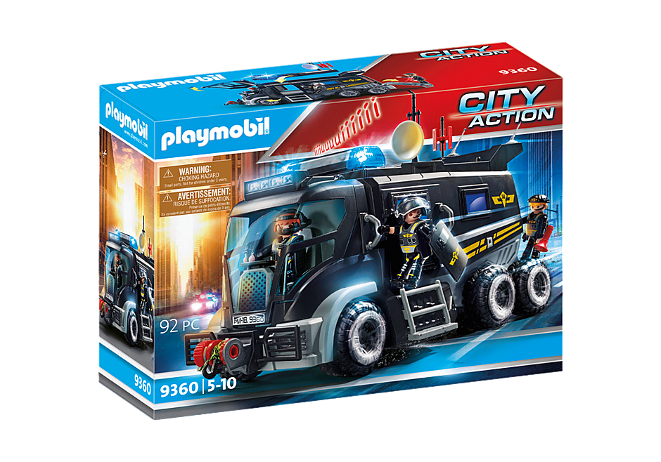 9360 Camion des policiers d'élite avec sirène et gyrophare  detail image 4