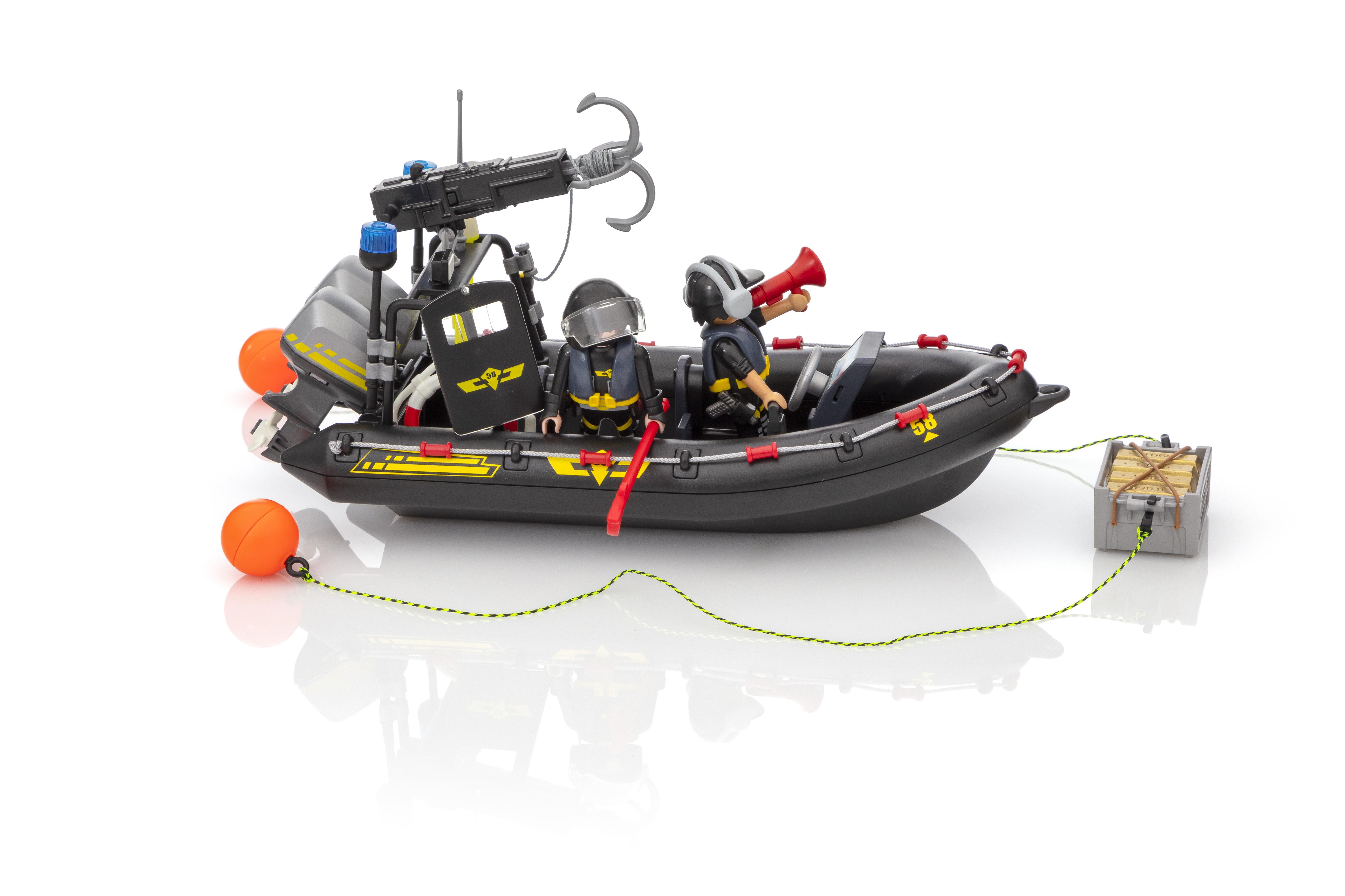 playmobil tactical unit boat