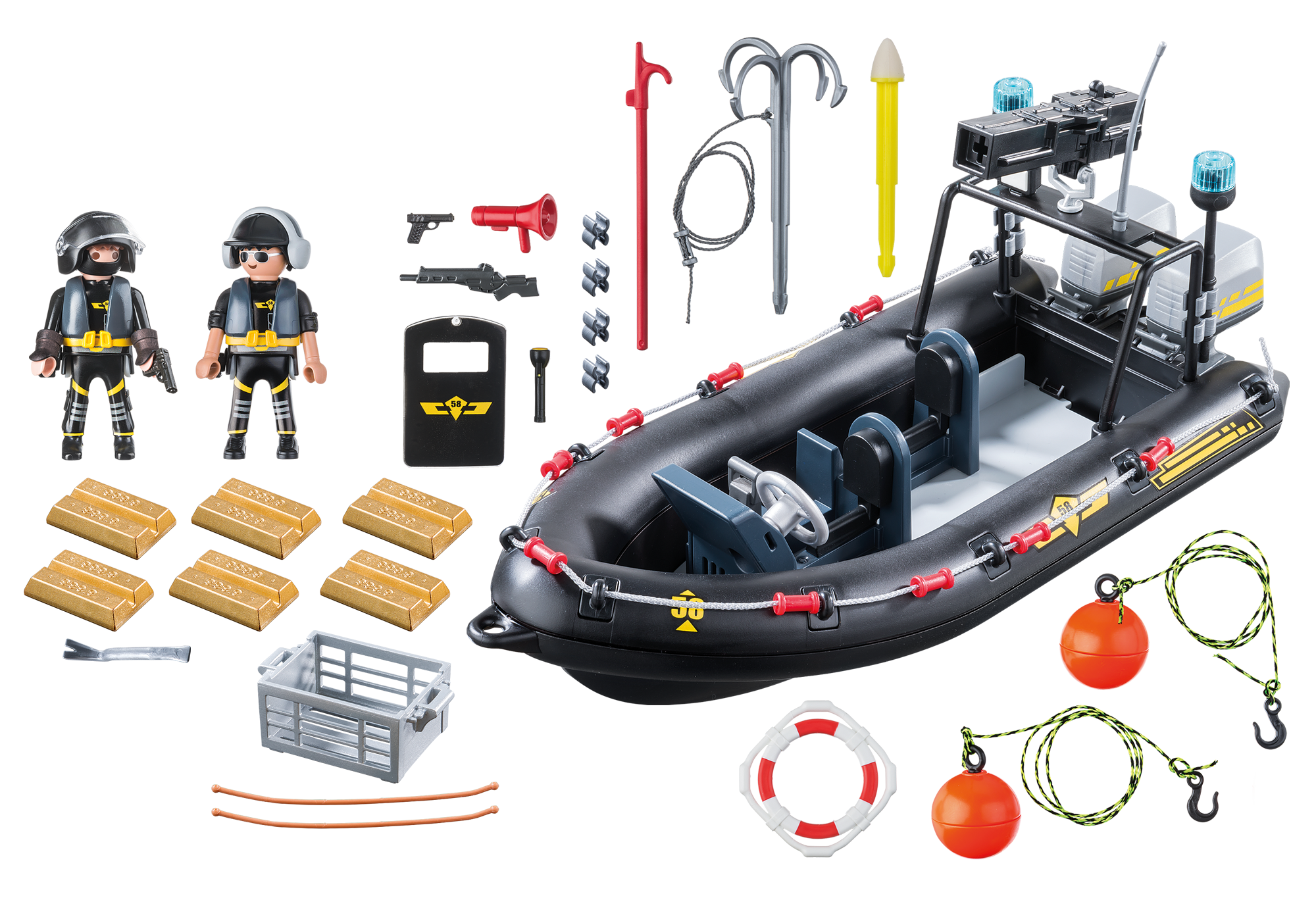 playmobil bateau police