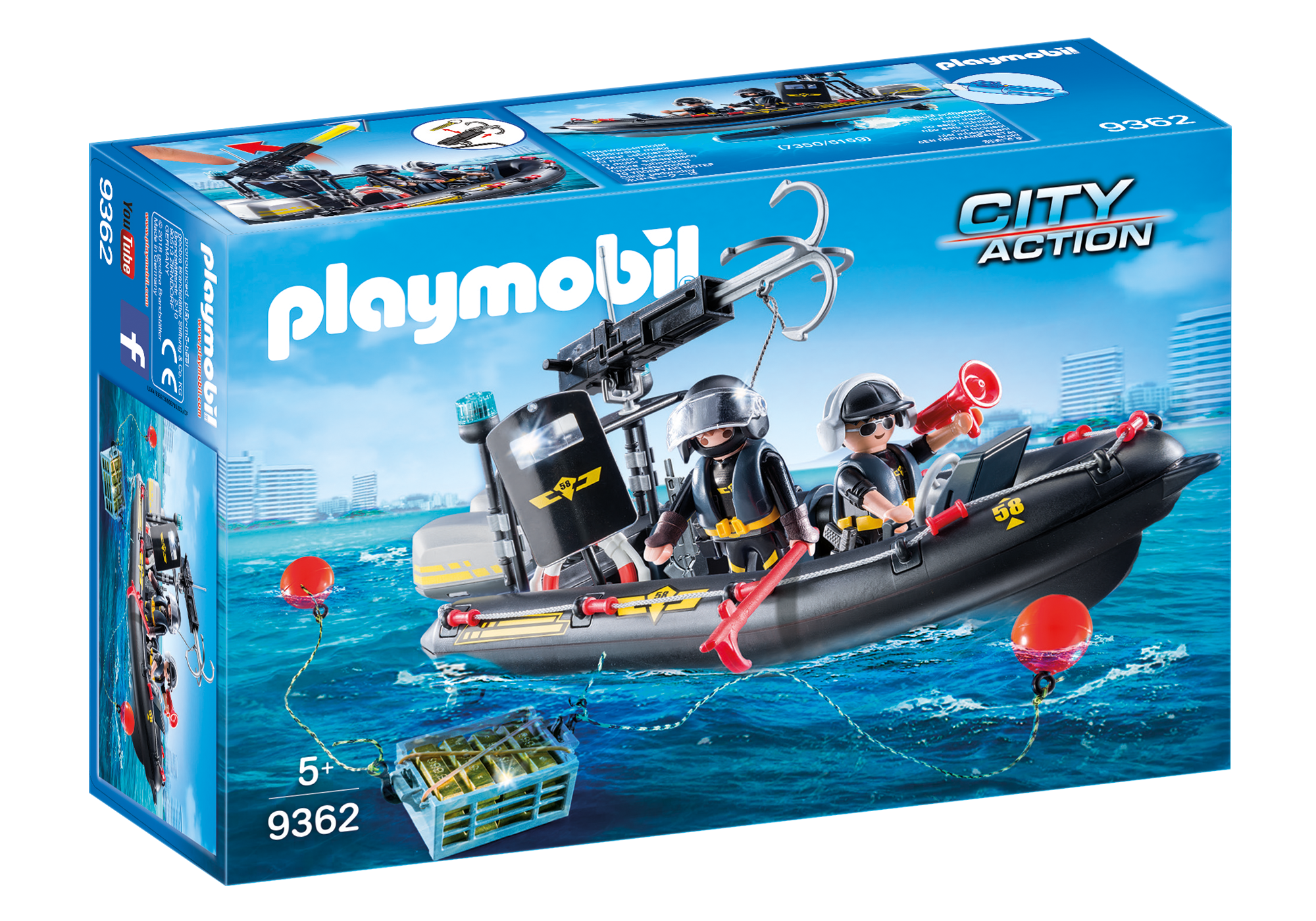 playmobil coast guard boat