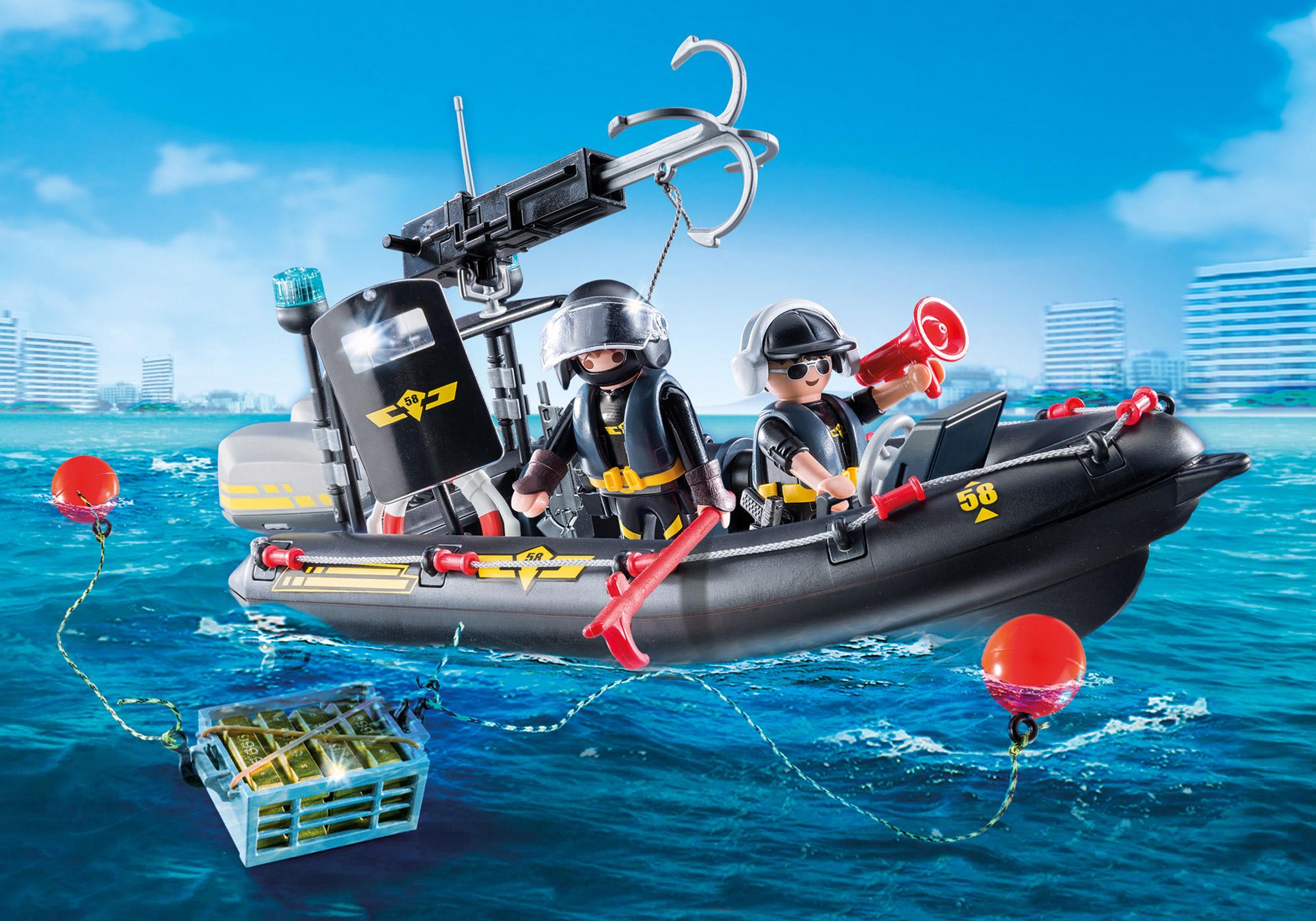 playmobil bateau police