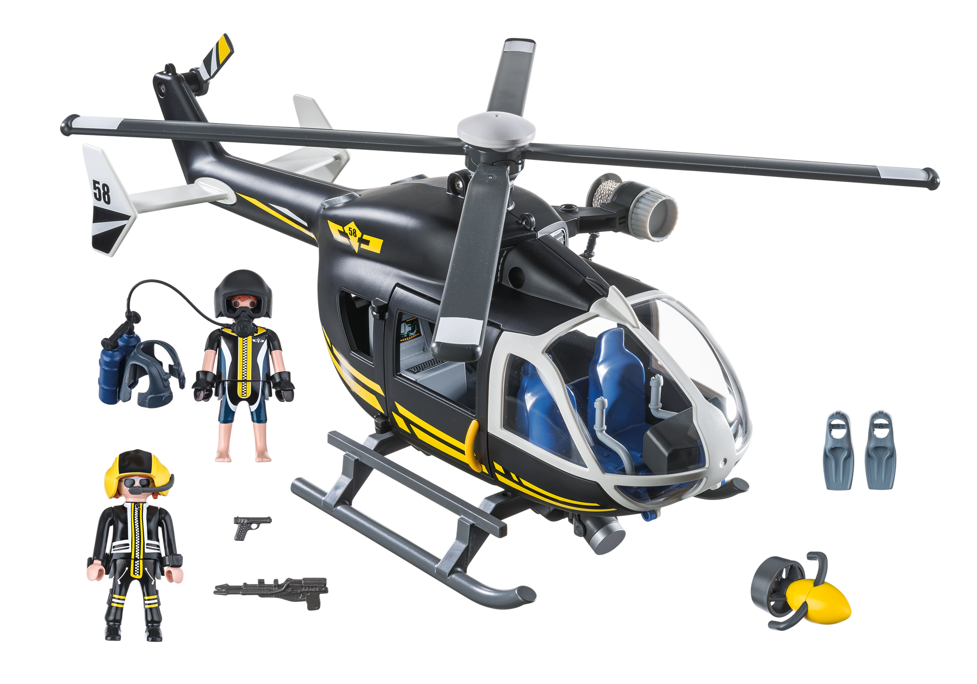 playmobil police helicopter