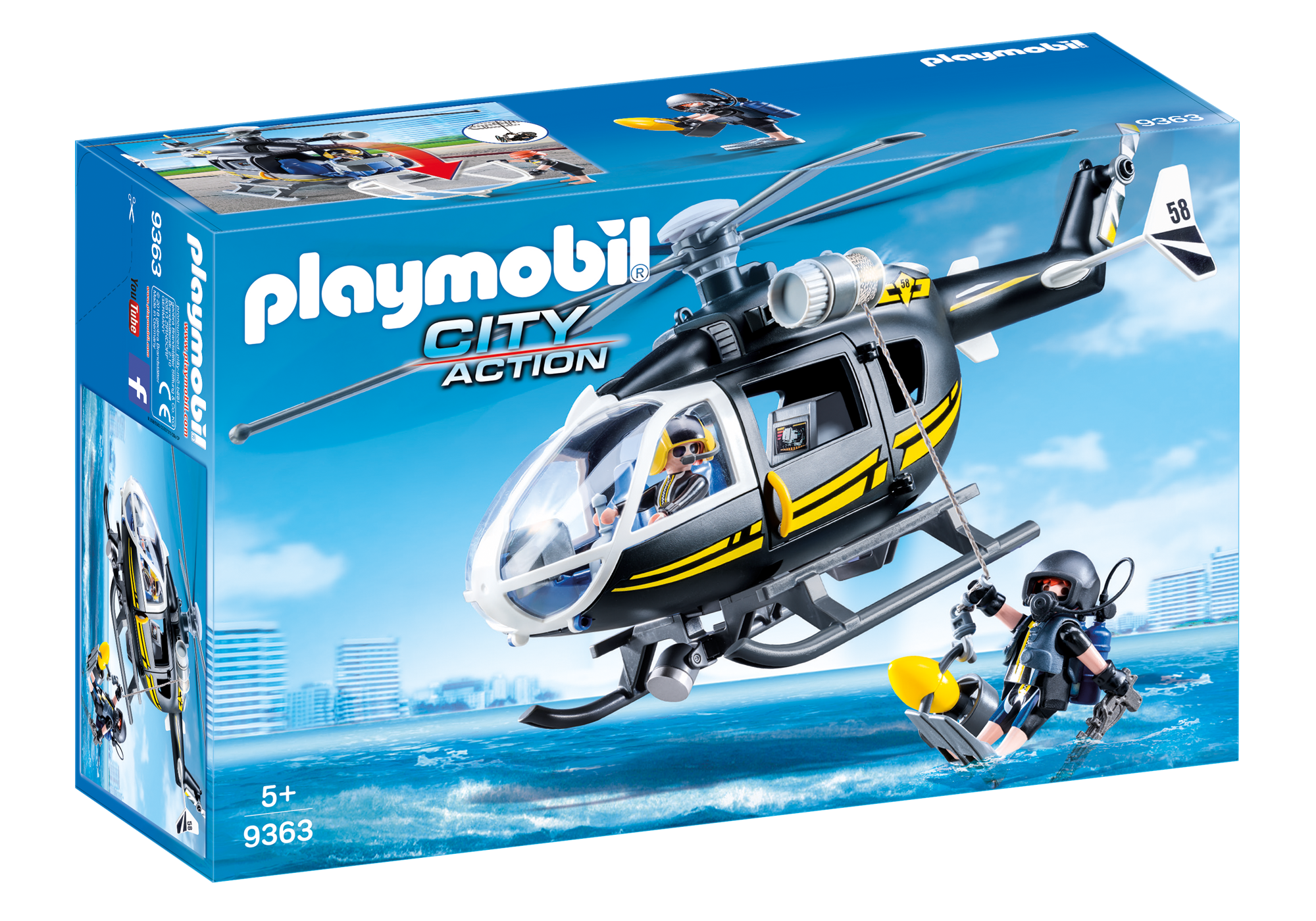 playmobil city life helicopter