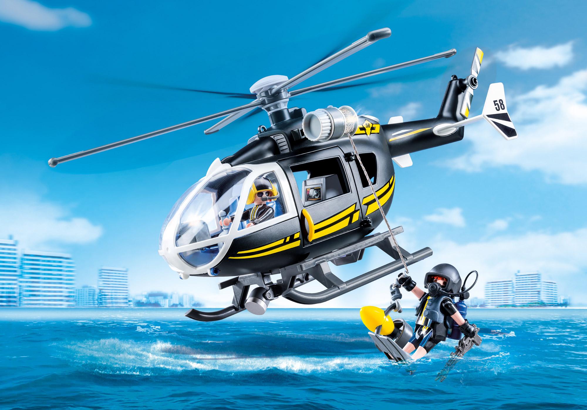 playmobil city life helicopter