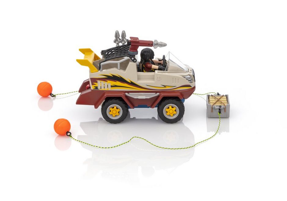 Amphibienfahrzeug Kinder Spielzeug Auto für Jungen ab 5 Jahren Playmobil 9364 