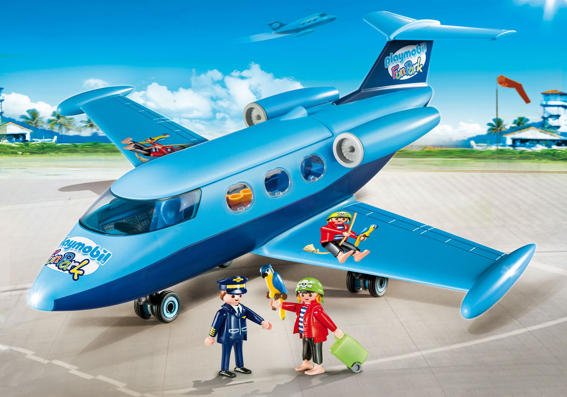 Playmobil 5619 Jet Plane Repuestos-Tail-Nuevo 