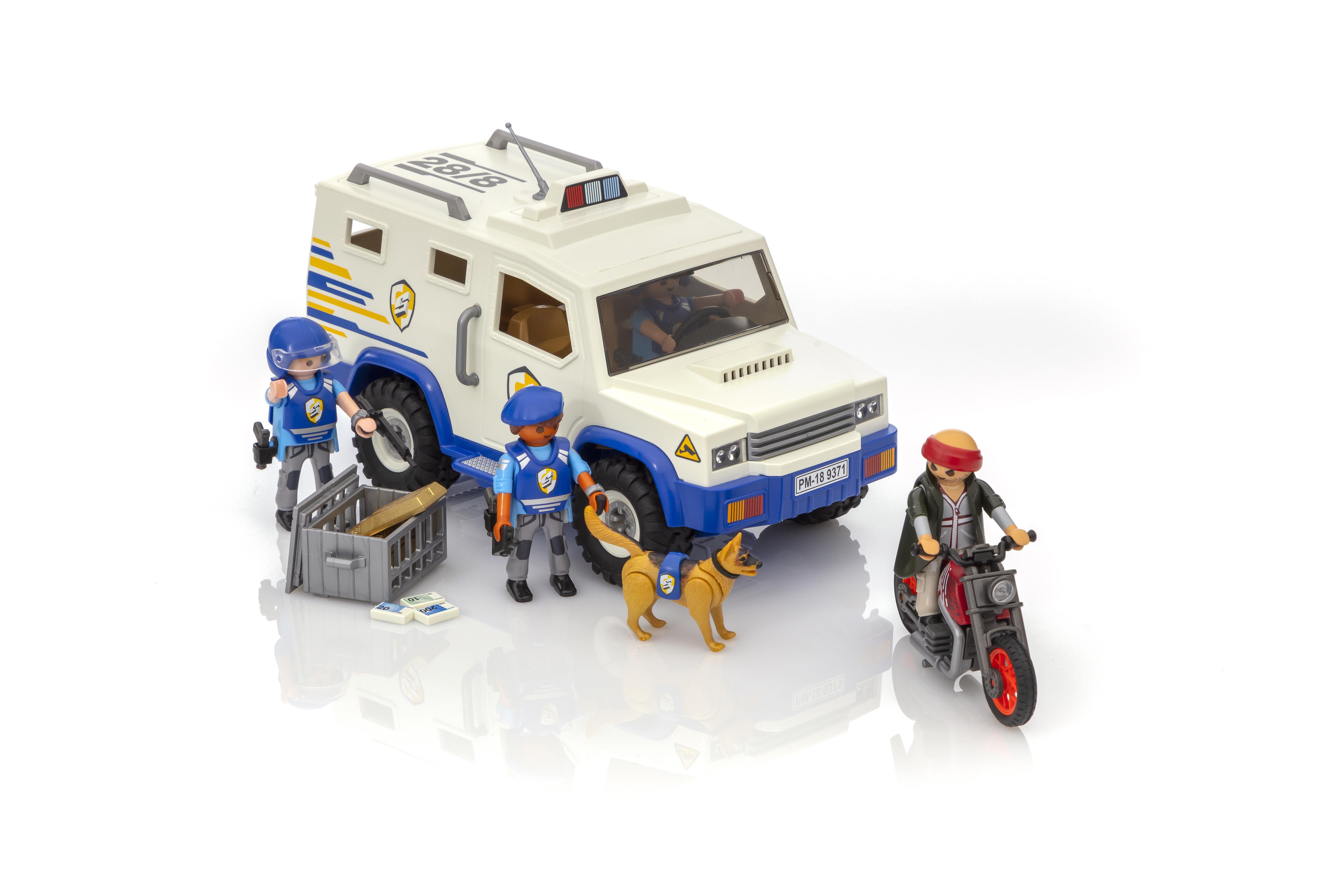 playmobil 9371 money transport vehicle