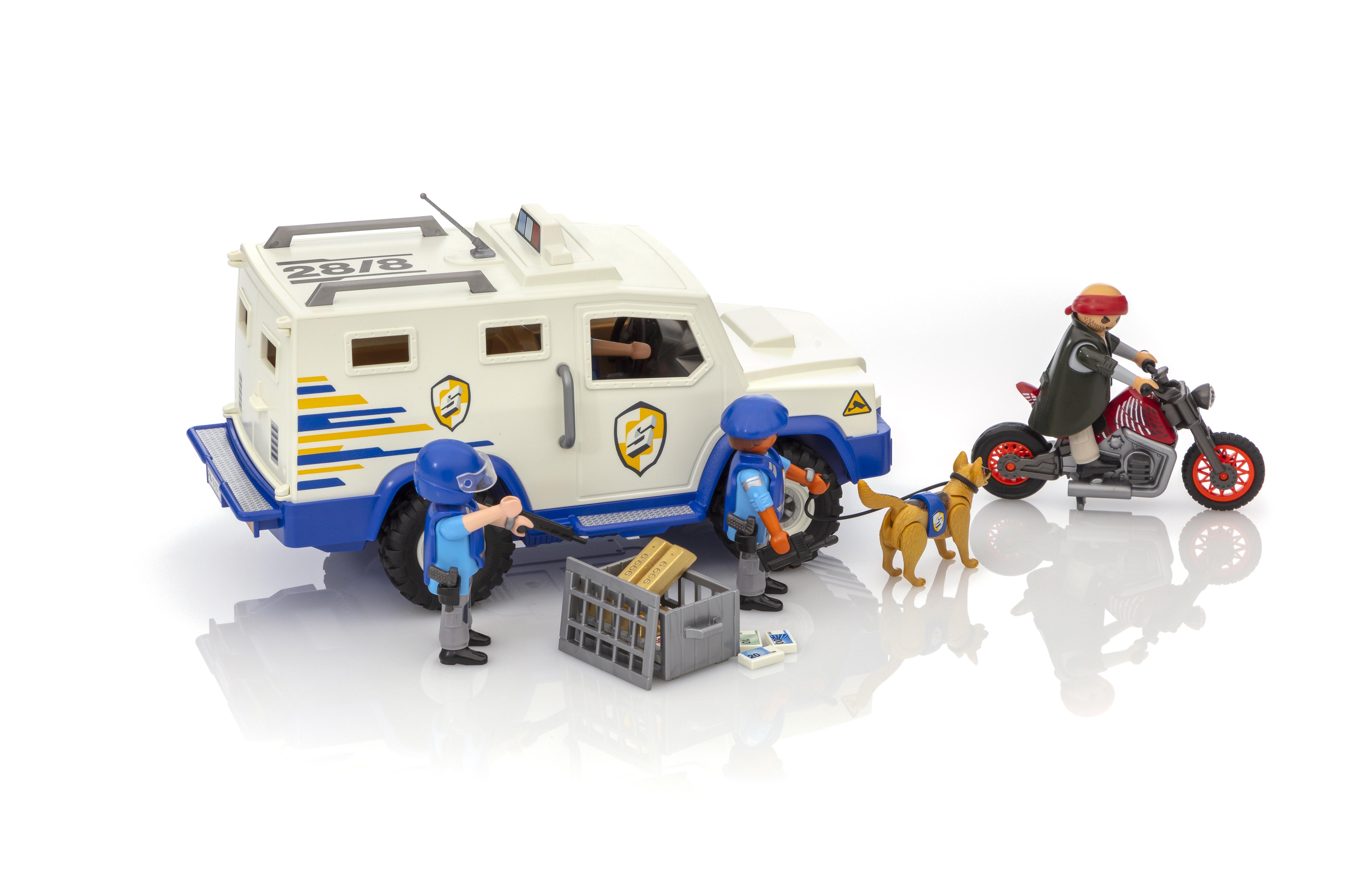 playmobil police money transporter