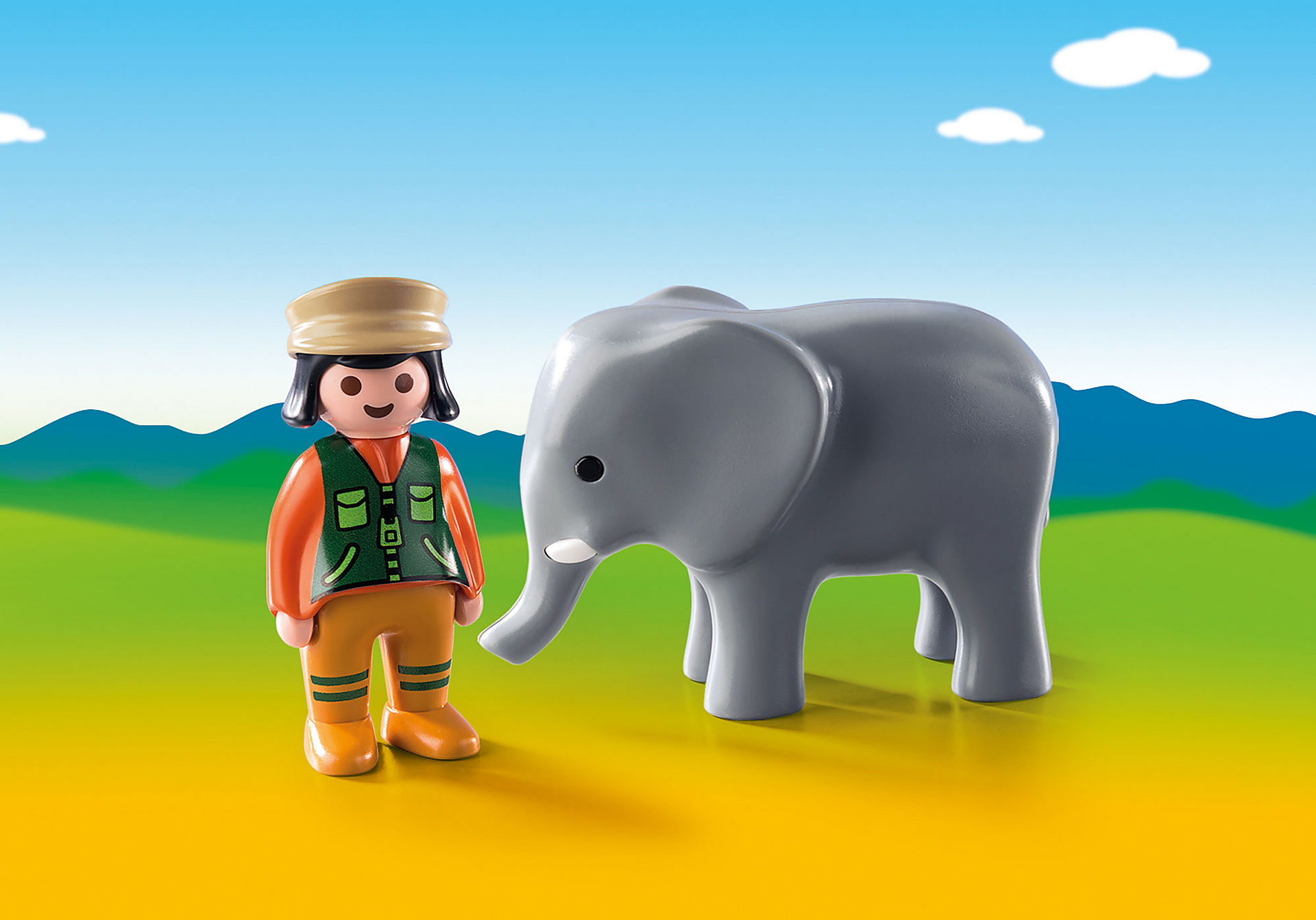9381 Zookeeper with Elephant zoom image1