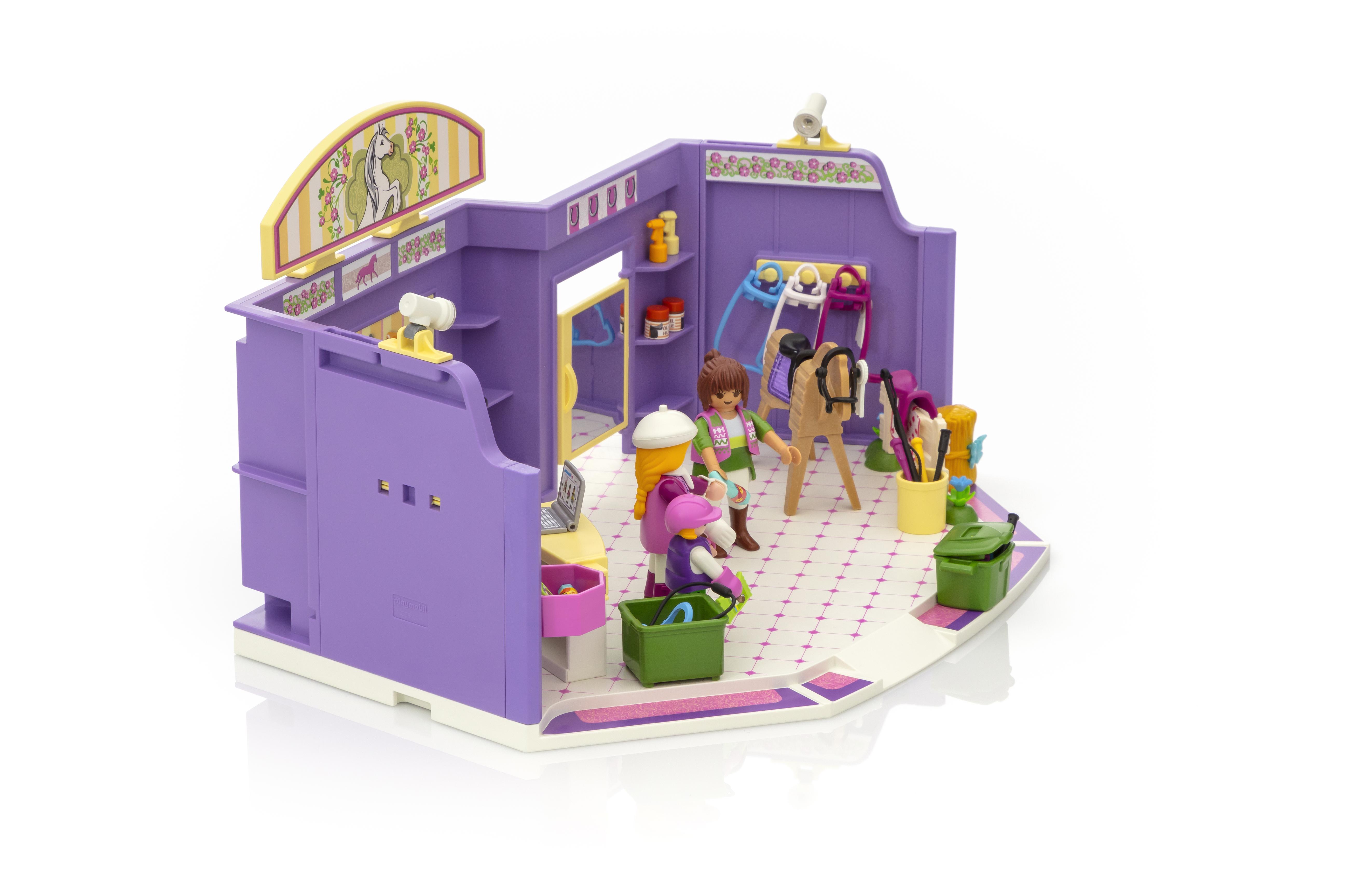 playmobil horse tack shop