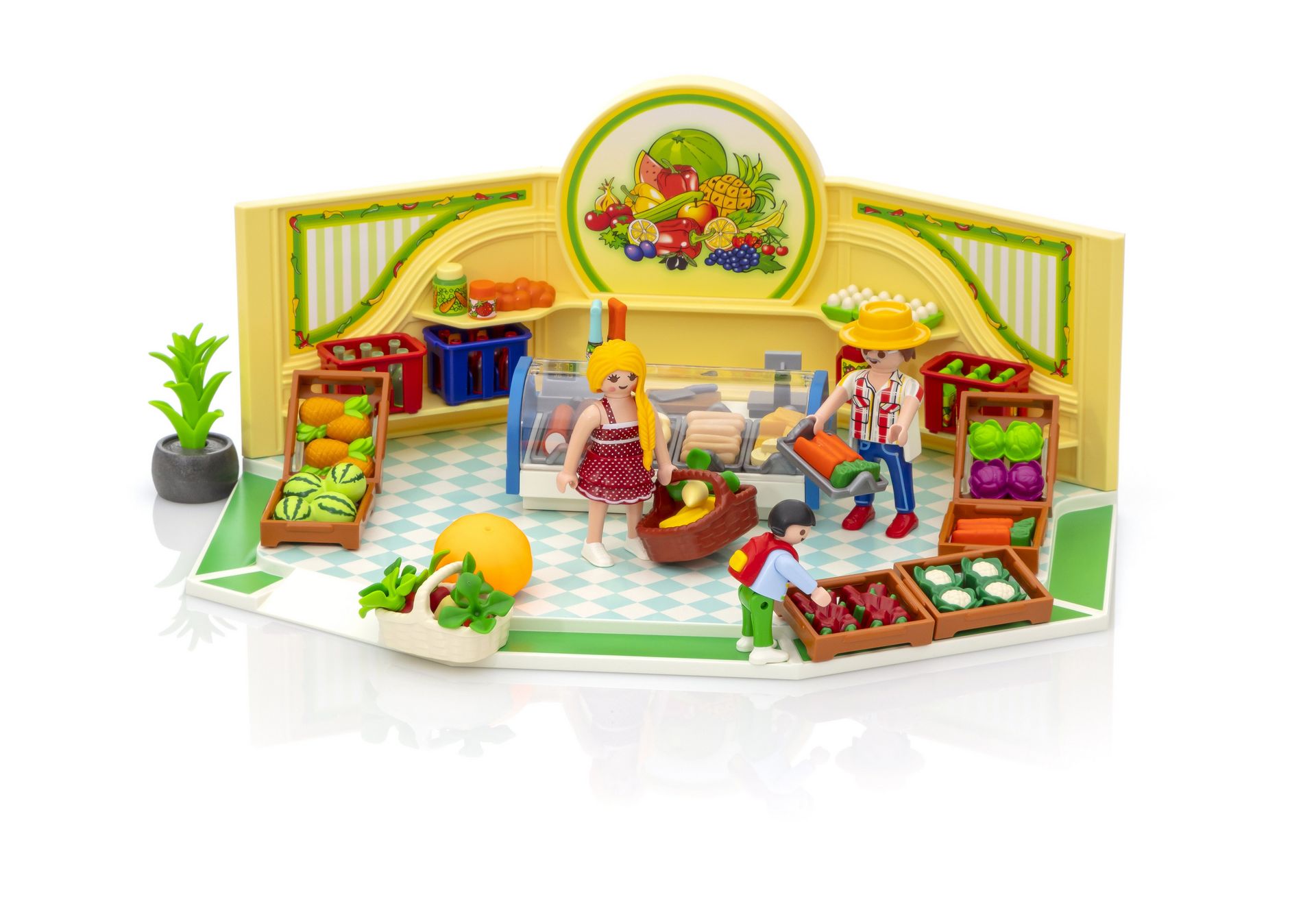Bioladen mit Obst & Gemüse Kinder Spielzeug Mädchen/Jungen ab 5 Playmobil 9403 