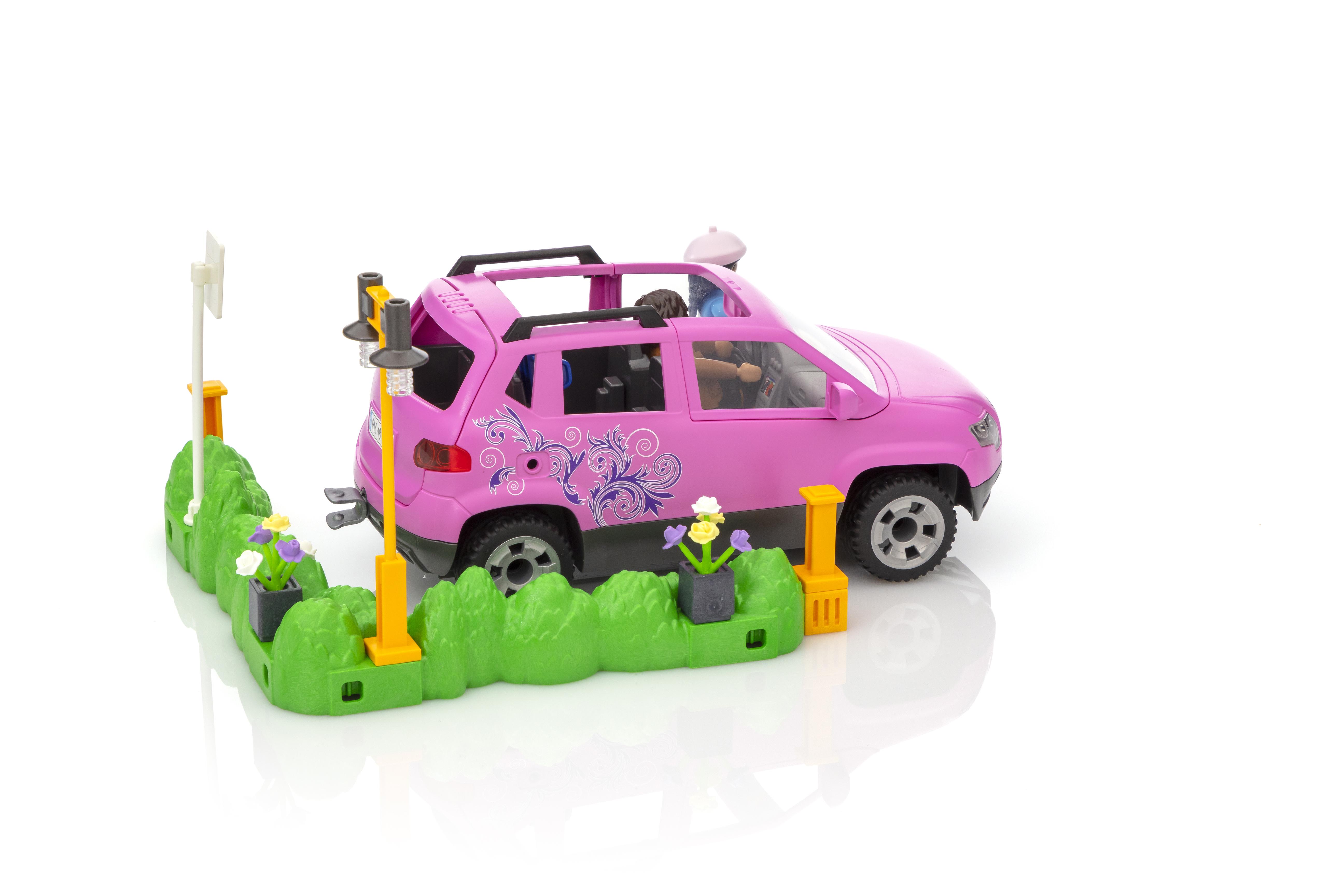 playmobil pink car