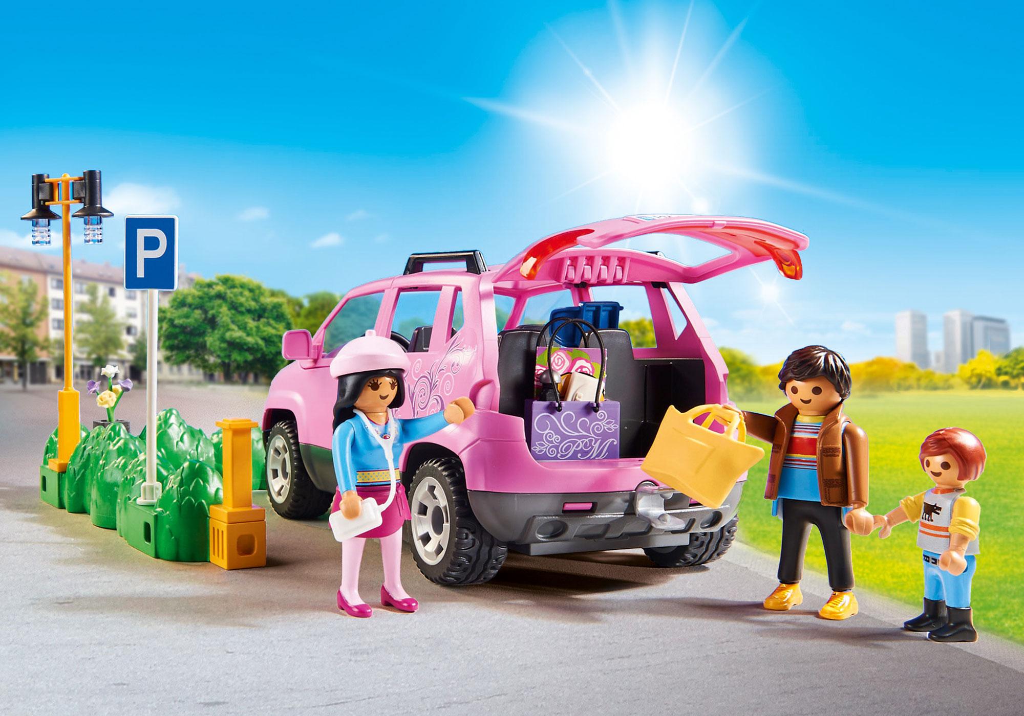 playmobil pink car