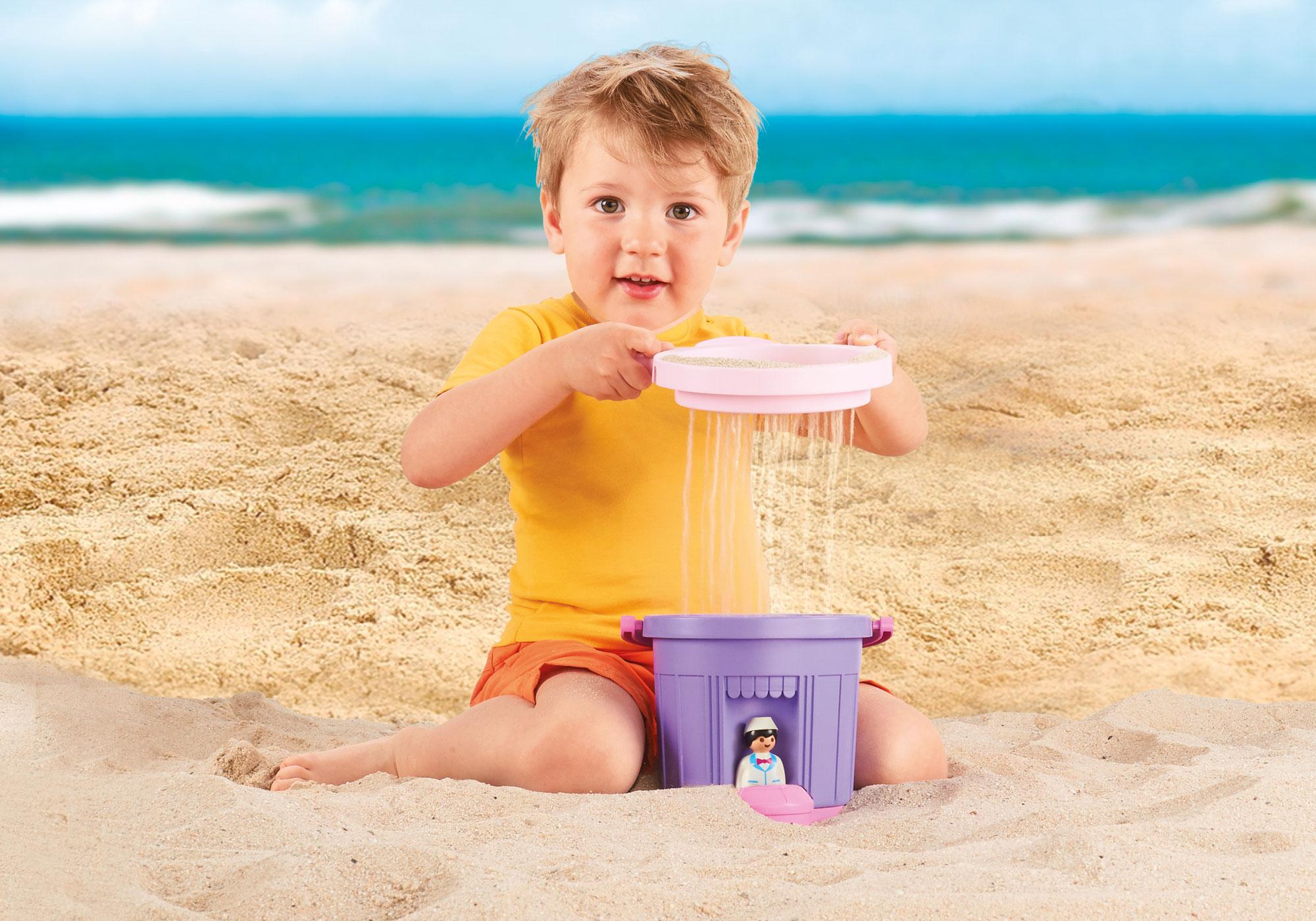 playmobil ice cream shop sand bucket