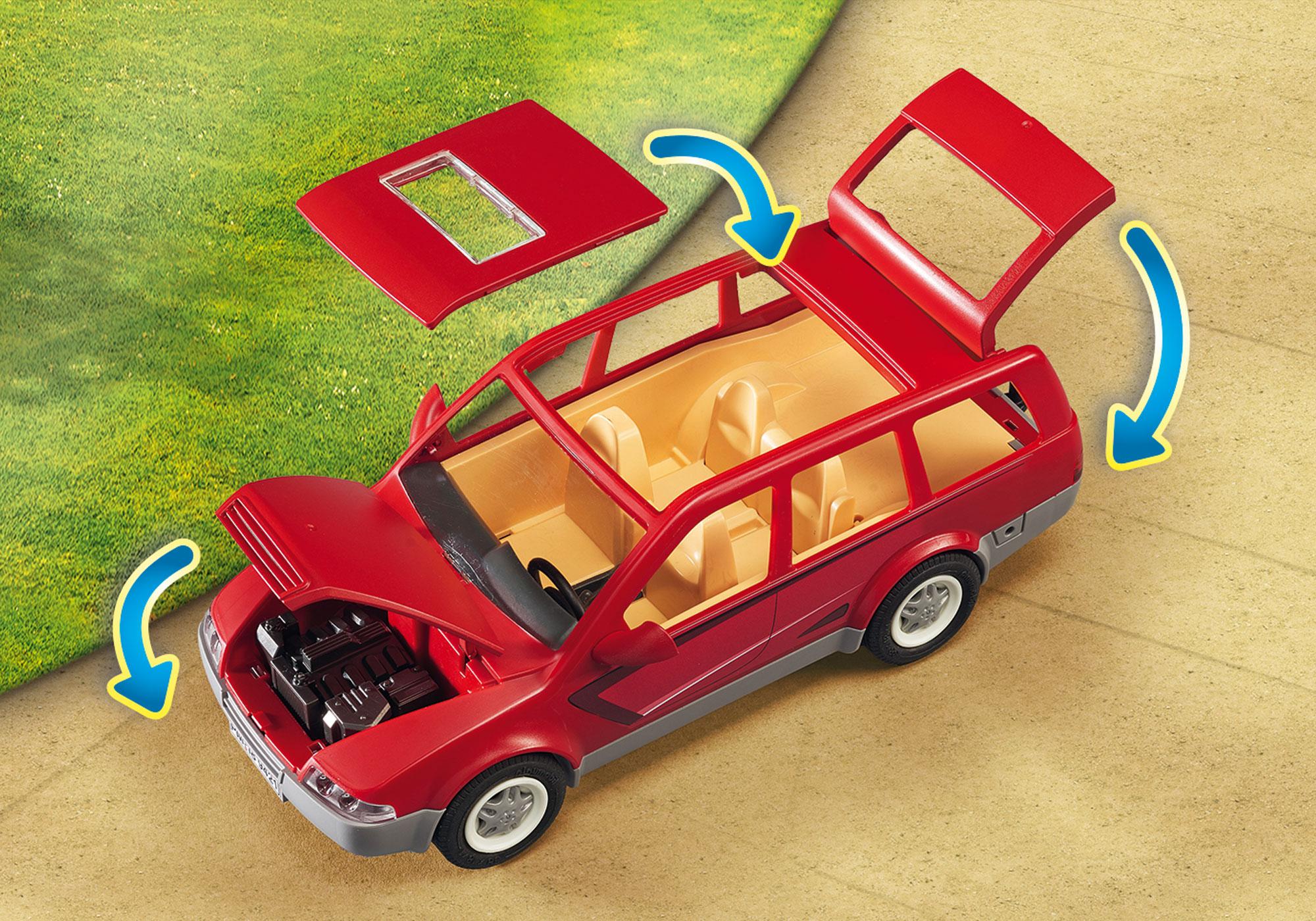 voiture familiale rouge playmobil