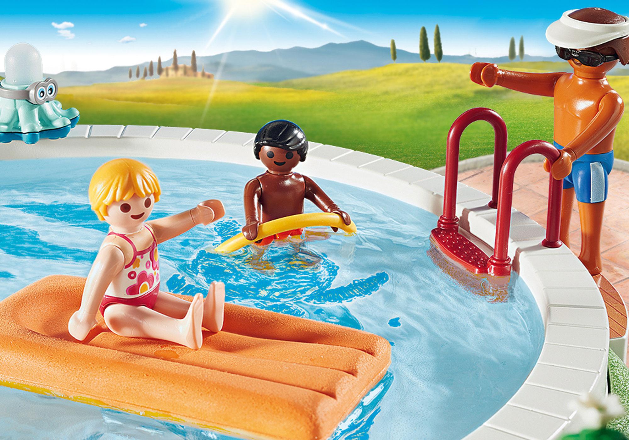 playmobil swimming pool set