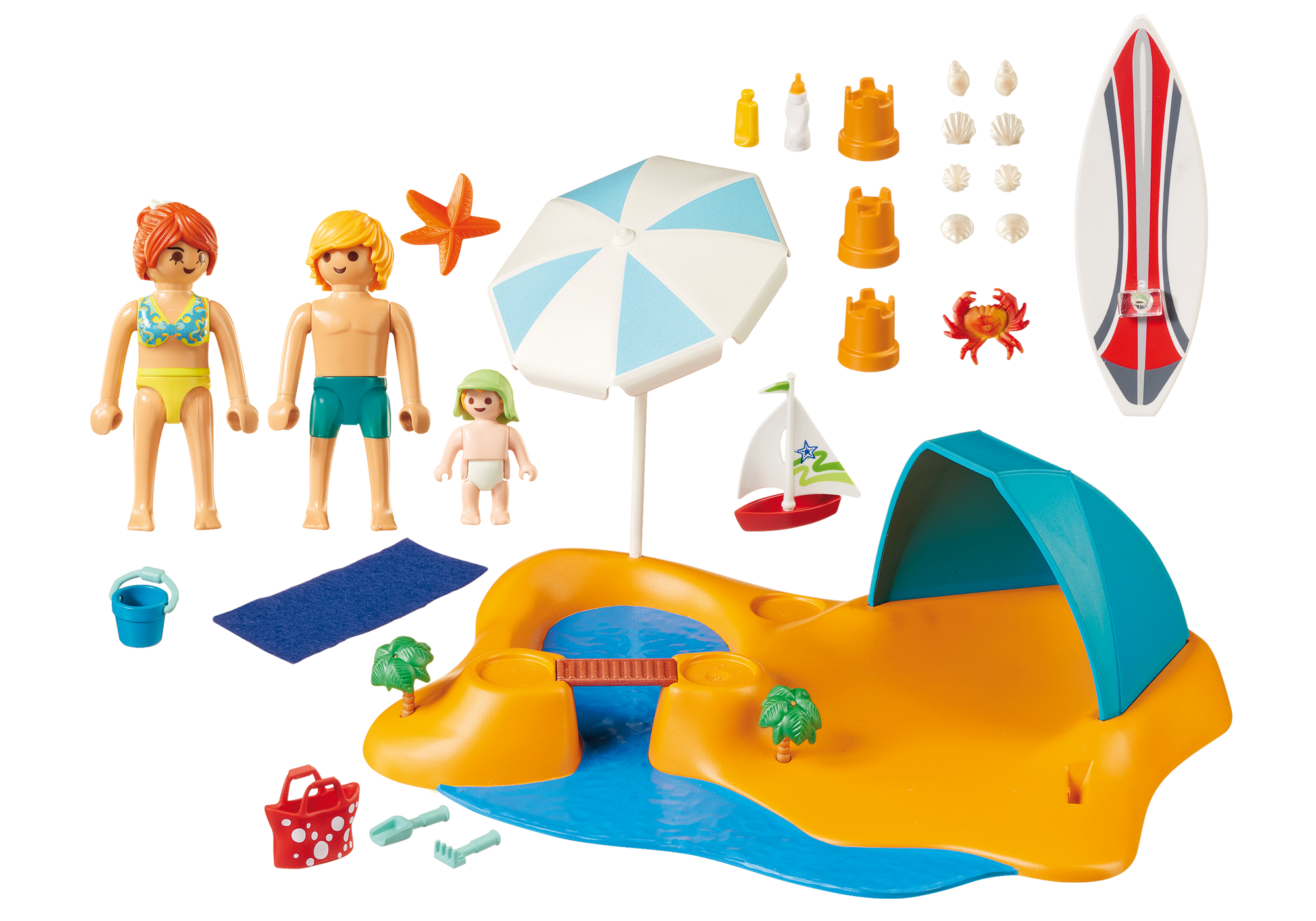 playmobil famille de vacanciers