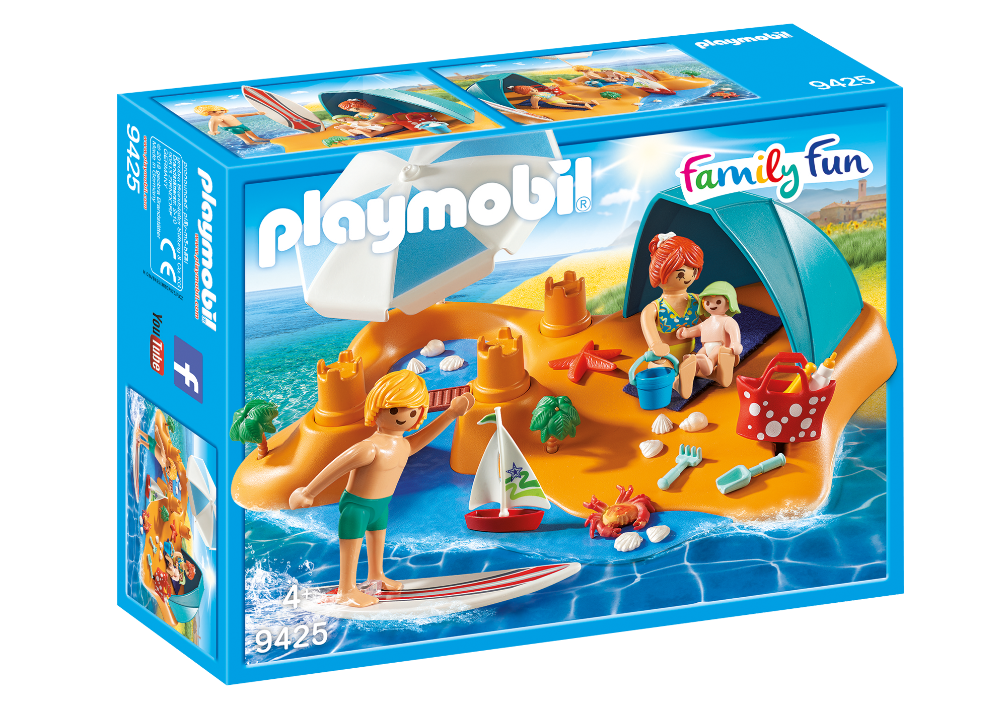 playmobil niños en la playa