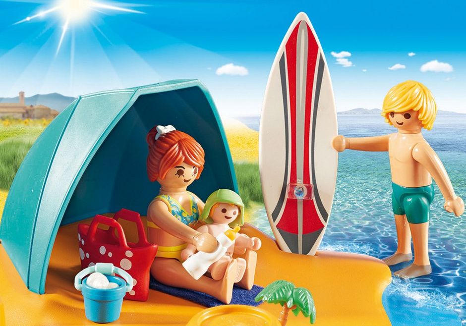 familia familie strand plage Playmobil modern beach family citylife famille 