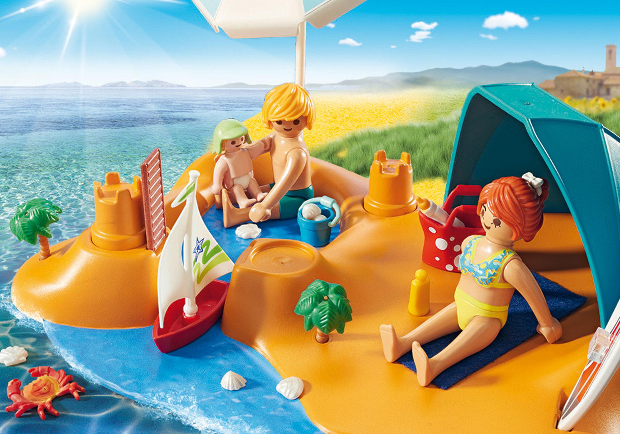 playmobil famille de vacanciers