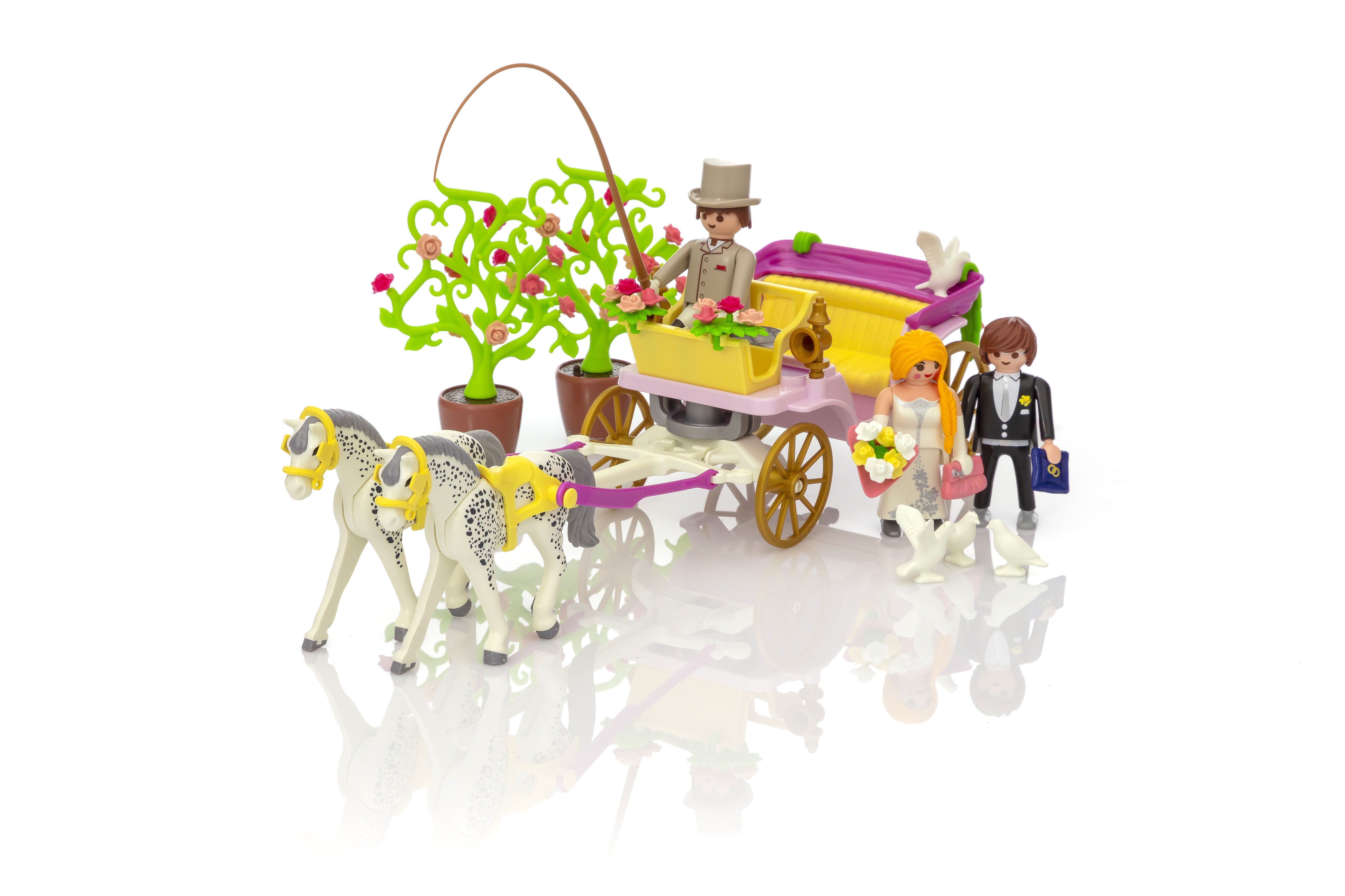 Playmobil 9427 City Life Wedding Carriage with Tin Can Trail, Fun
