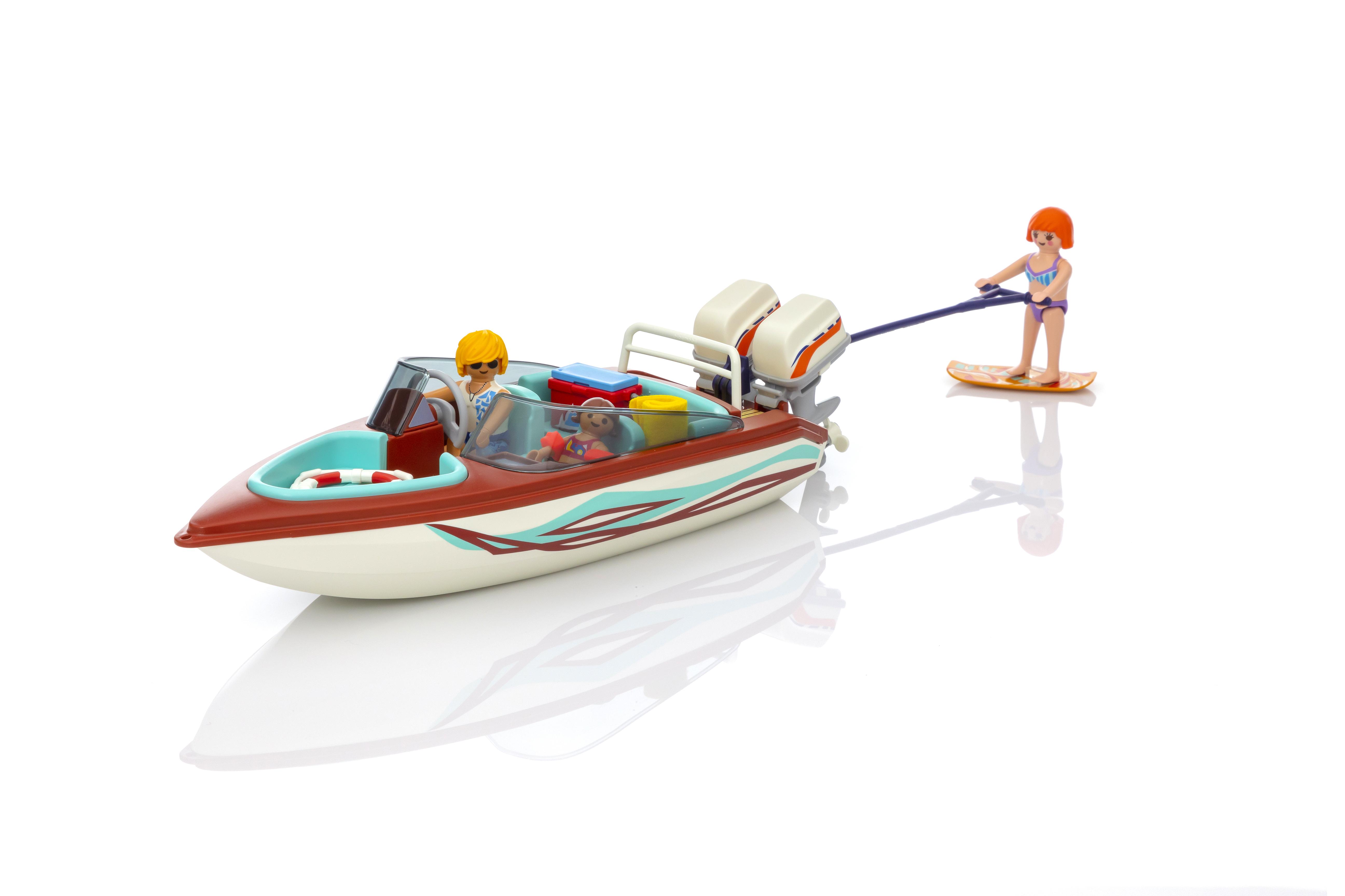 playmobil speedboat with underwater motor