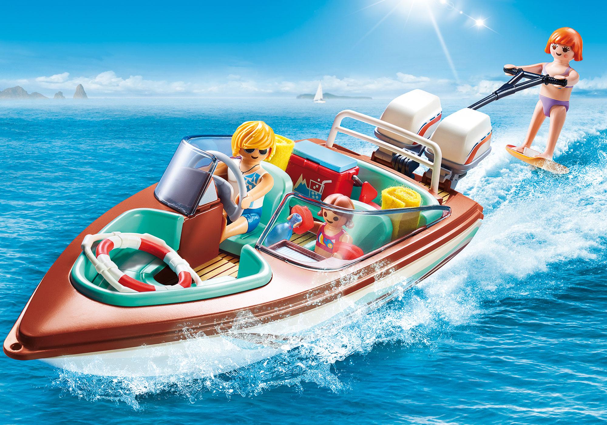 lancha motora de playmobil