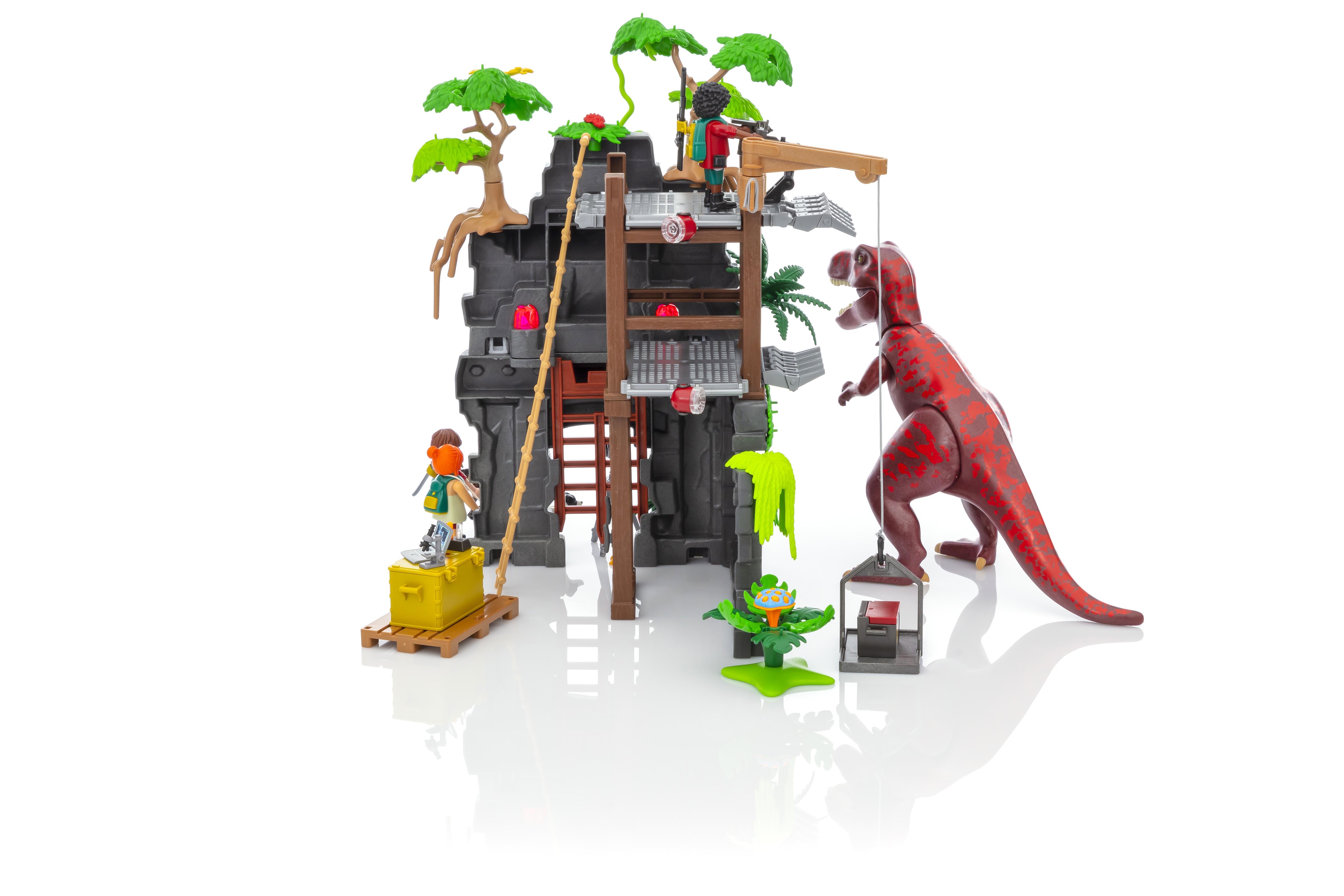 playmobil campement tyrannosaure