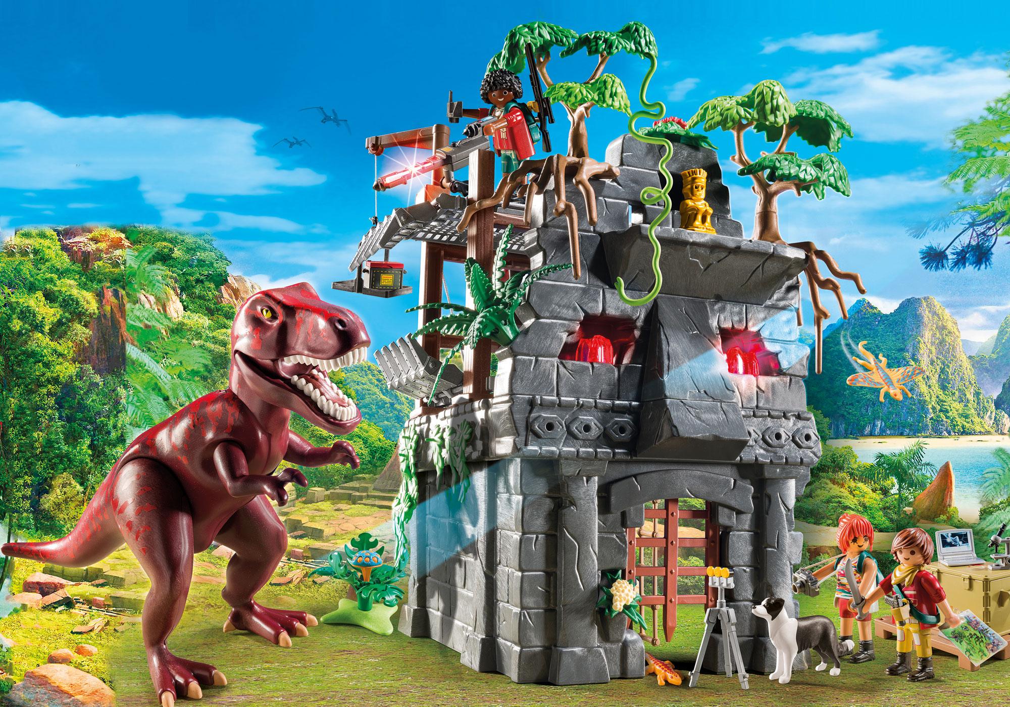 campement tyrannosaure playmobil