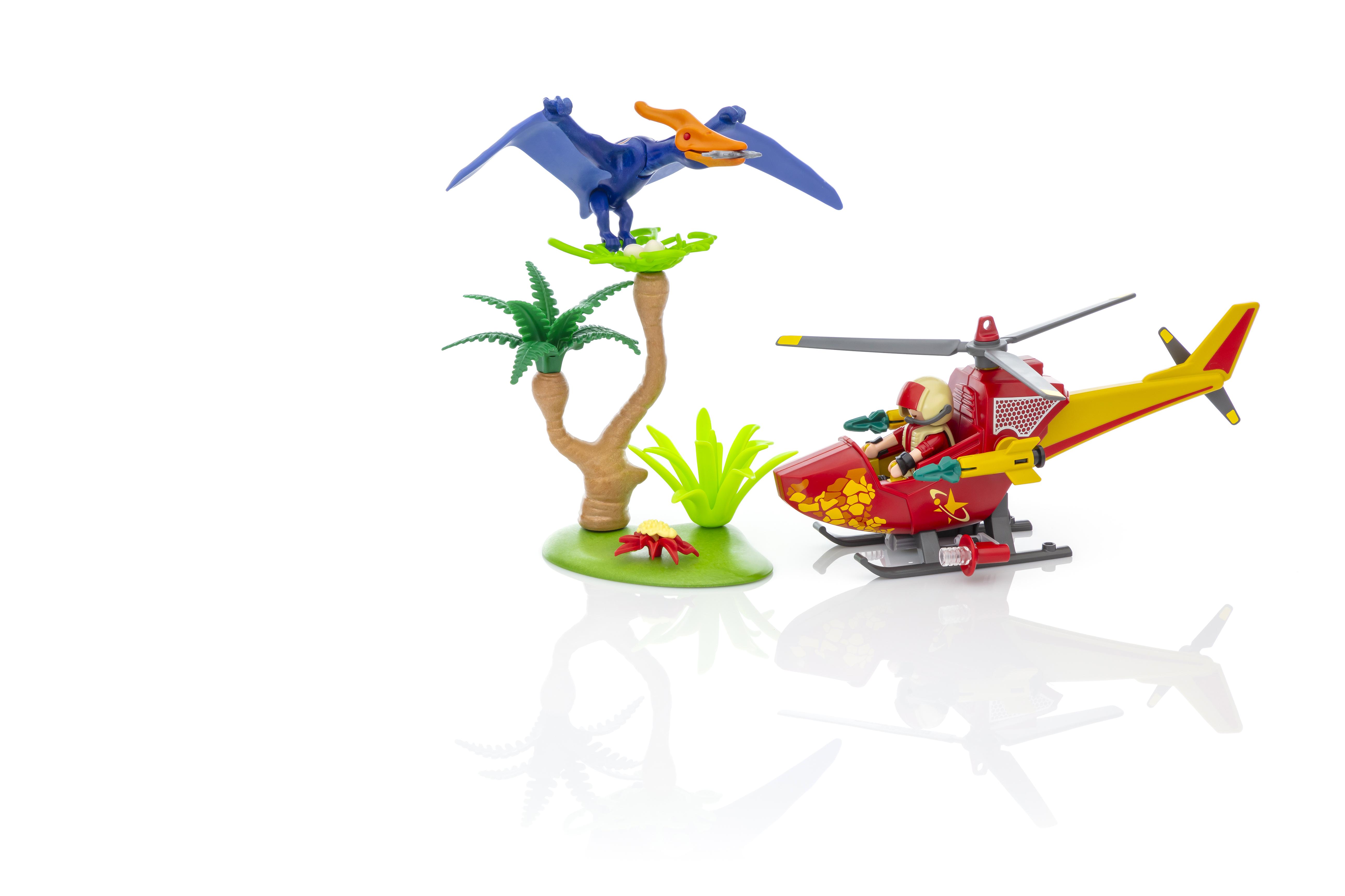 playmobil adventure copter with pterodactyl