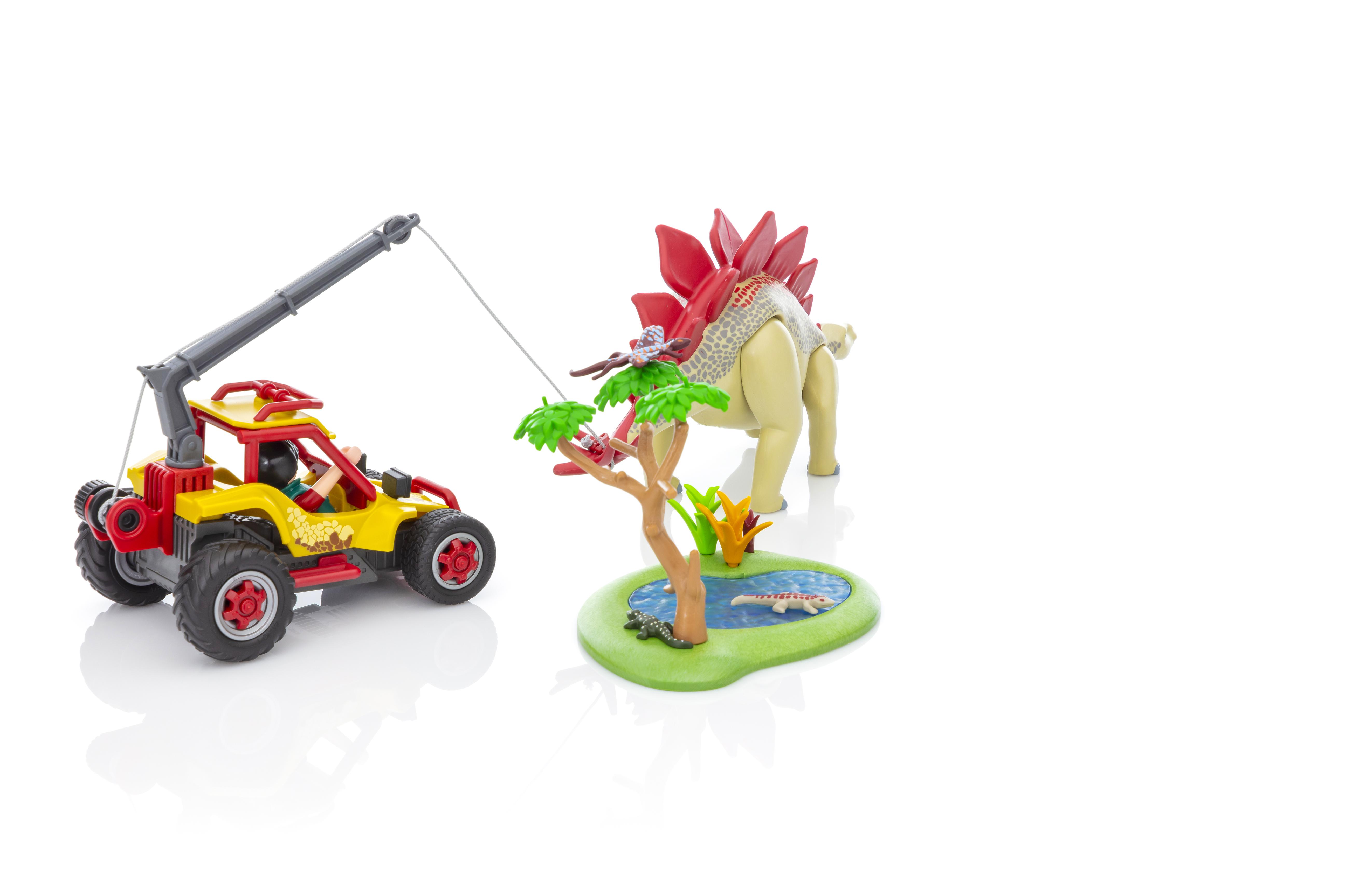 playmobil 9432 explorer vehicle with stegosaurus