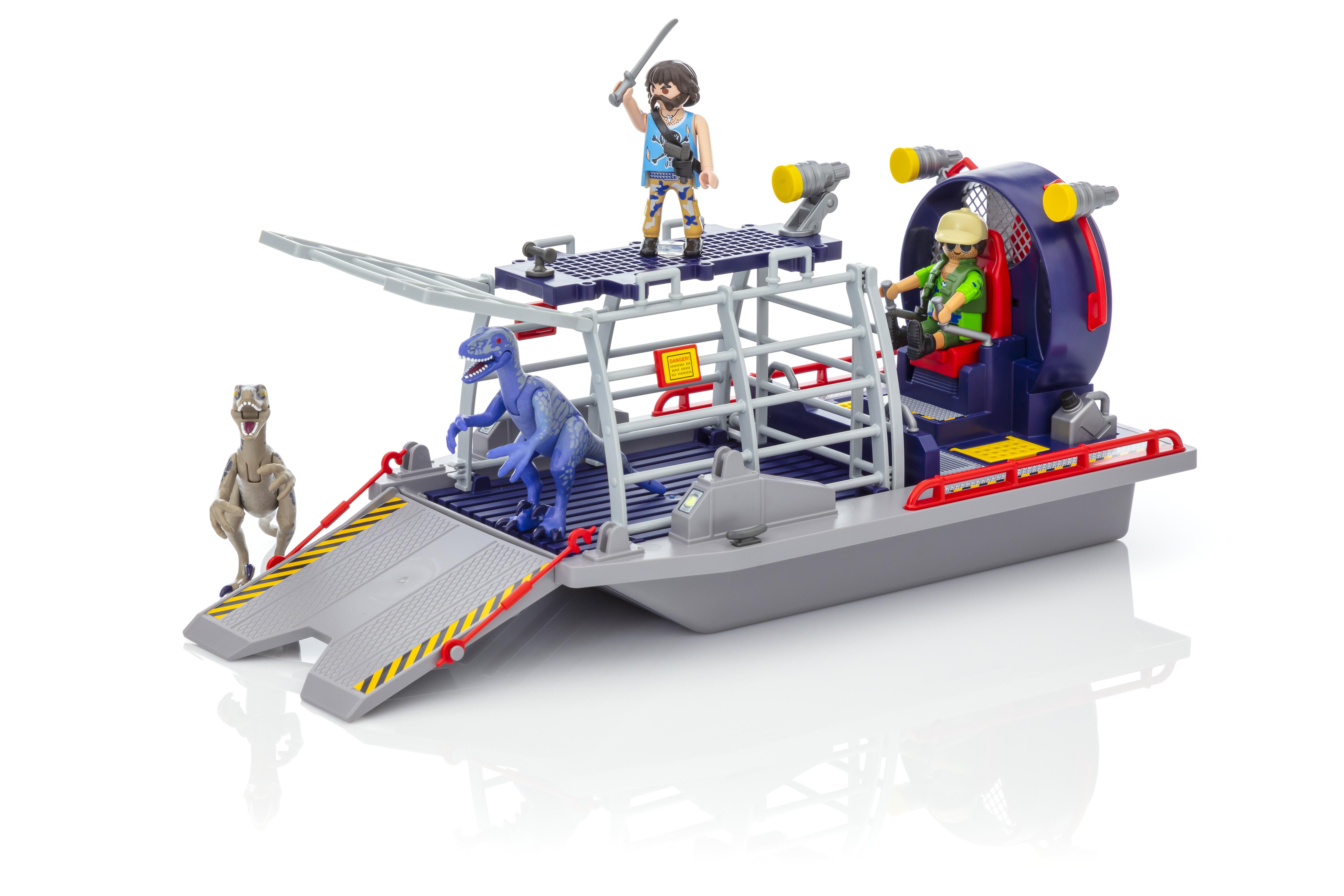 playmobil enemy airboat with raptor