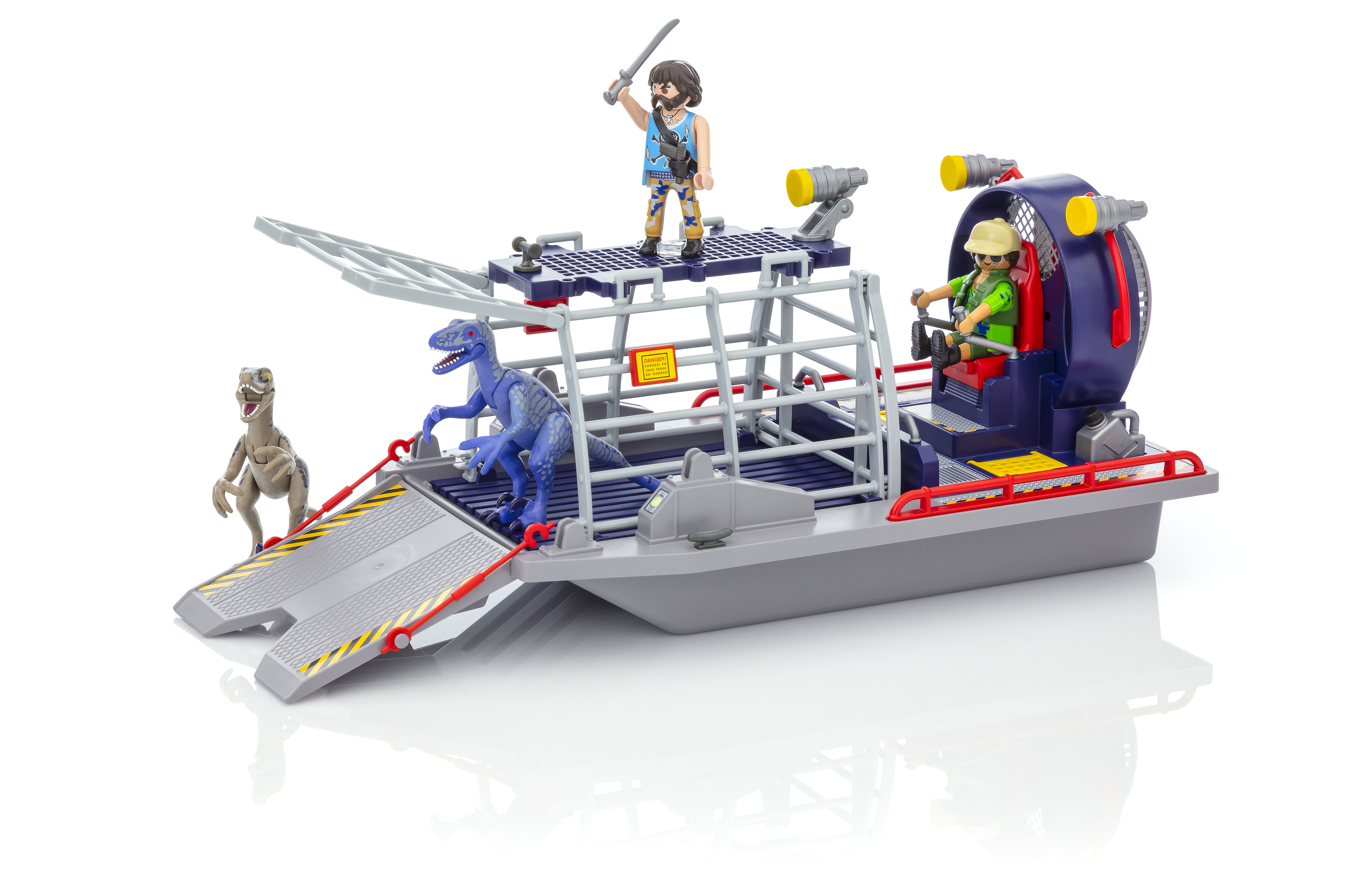  PLAYMOBIL Enemy Airboat with Raptor Building Set